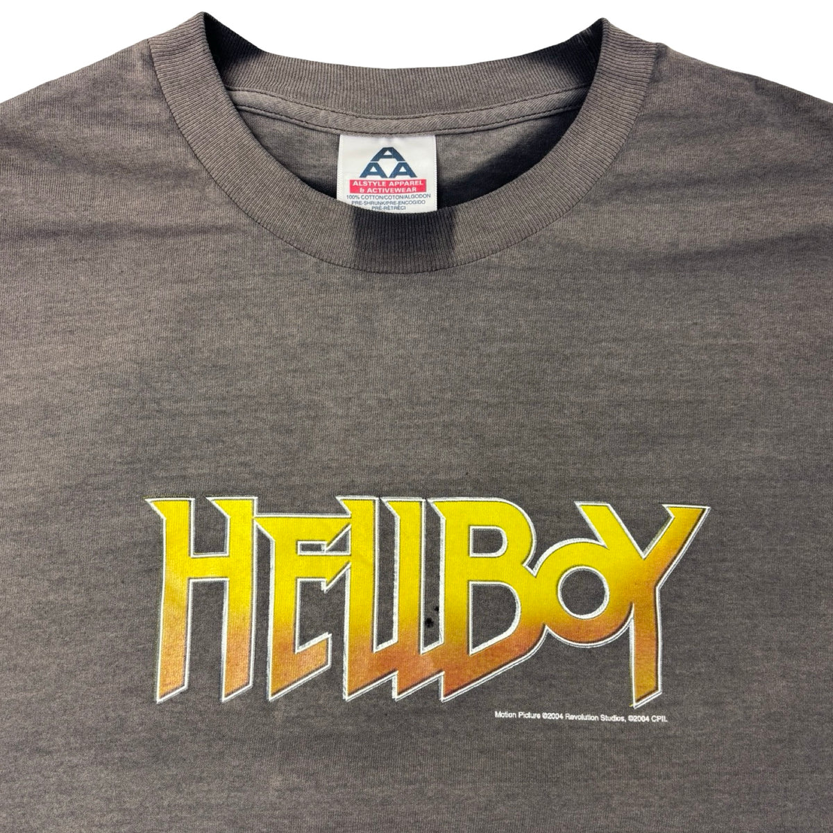 2004 Hellboy Movie Promo T-Shirt Heavily Faded