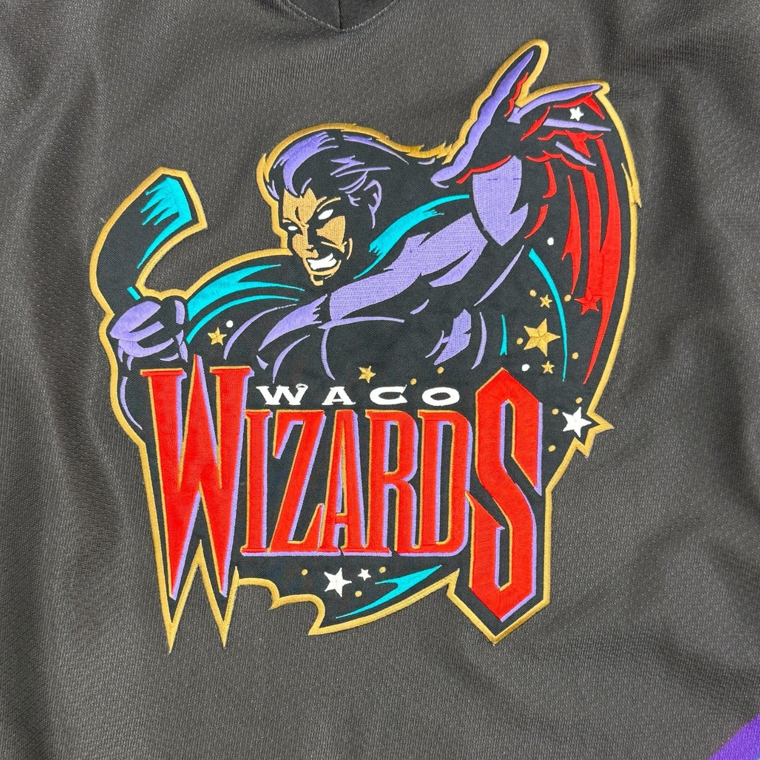 Vintage Waco Wizards Jersey Black/Blue
