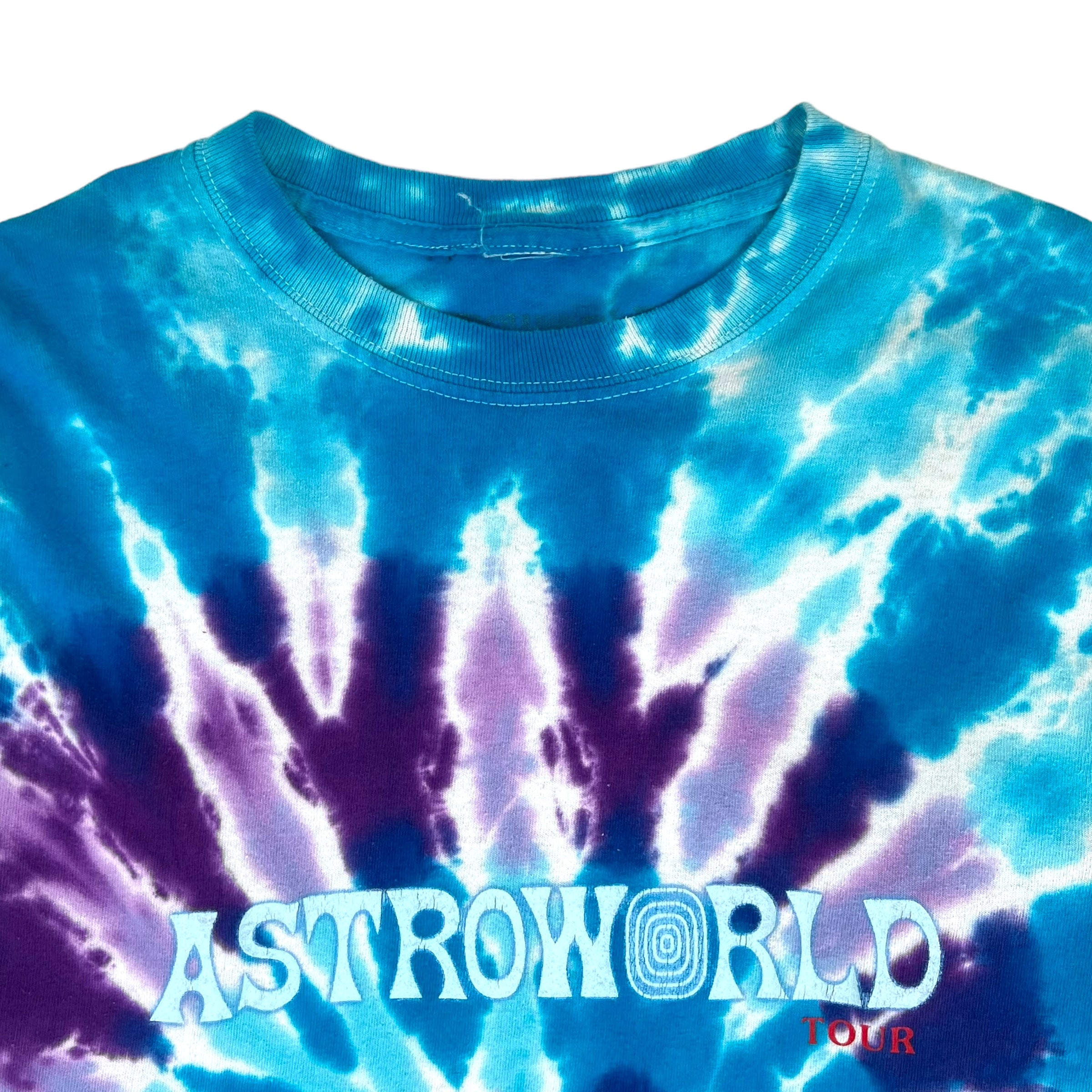 Travis Scott Astroworld Wish You Were Here Tie Dye Longsleeve T Shirt