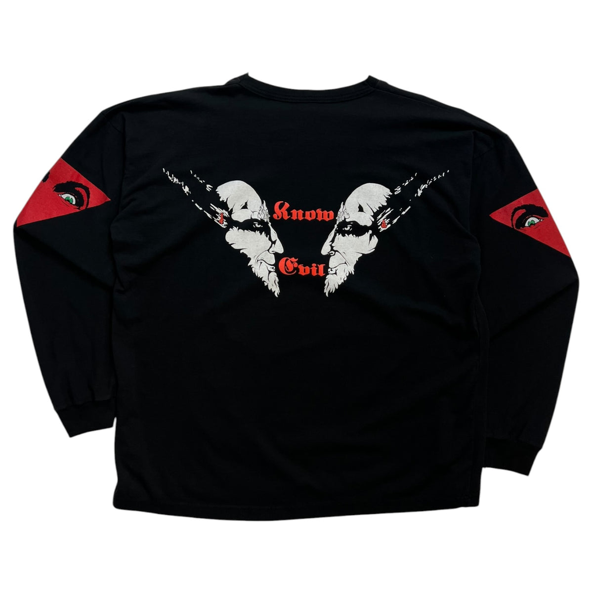 Vintage 1995 Cronos “Know Evil” Long Sleeve T-Shirt Black