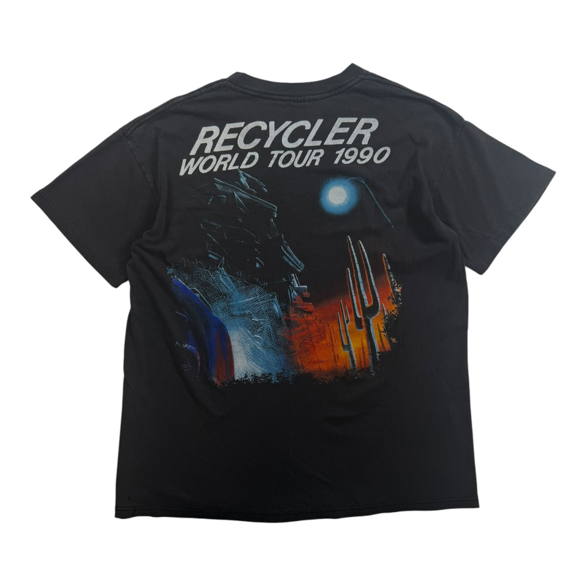 Vintage 1990 ZZ Top Recycler World Tour T-Shirt Black