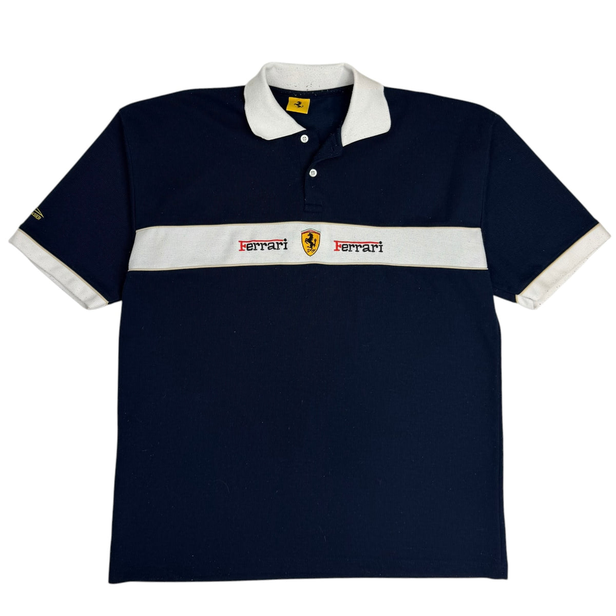 Vintage Ferrari Micheal Schumacher Polo Navy