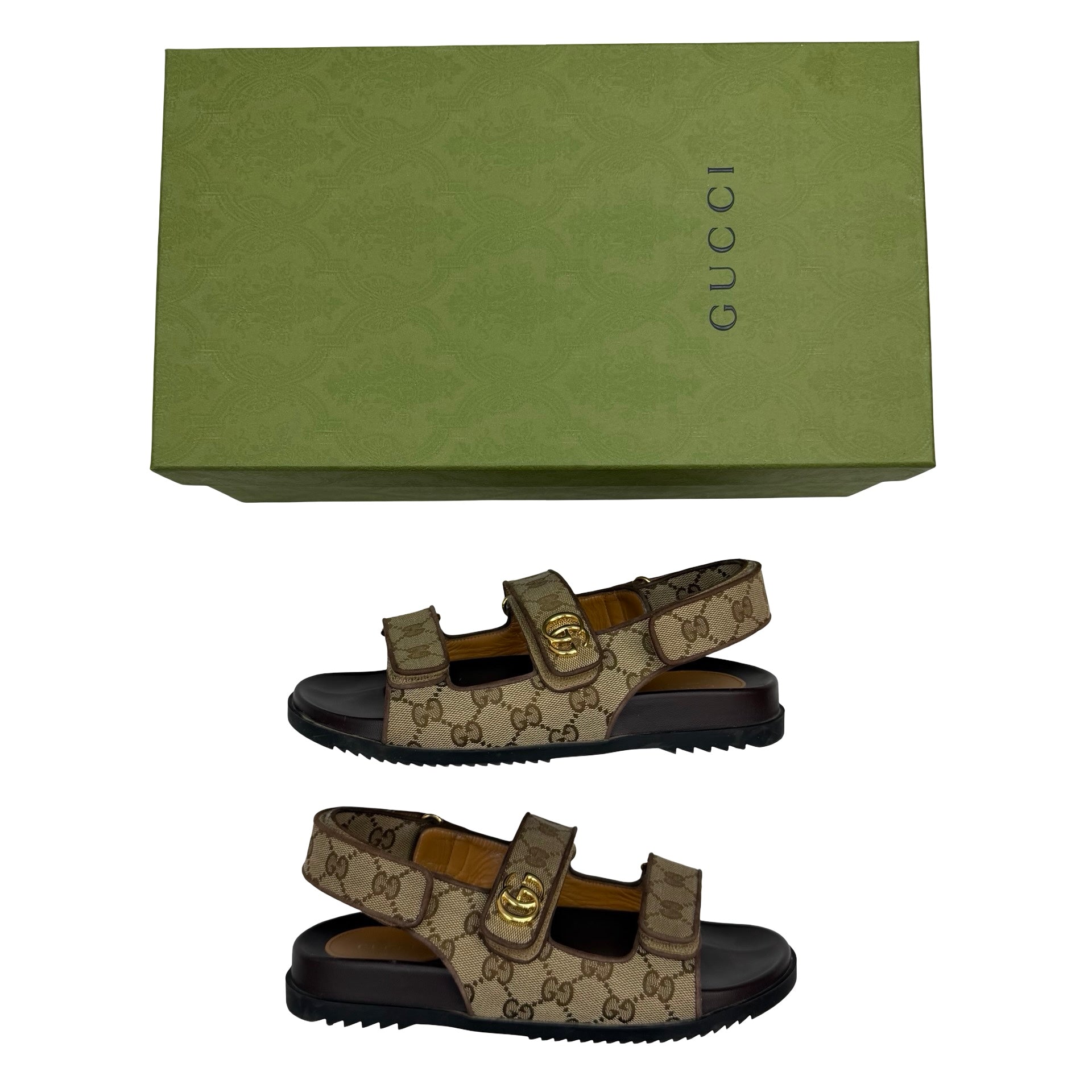 (W) Gucci Double G Sandal Beige (Used)