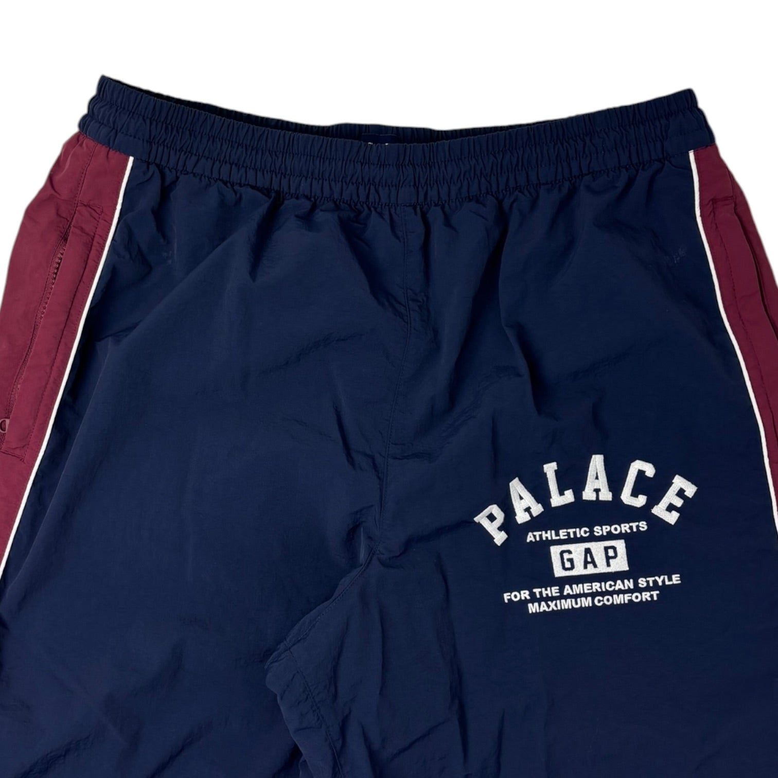 Palace x Gap Nylon Track Bottom Navy/Red