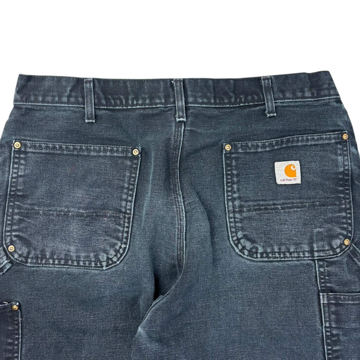 Vintage Carhartt Double Knee Carpenter Pants Washed Black