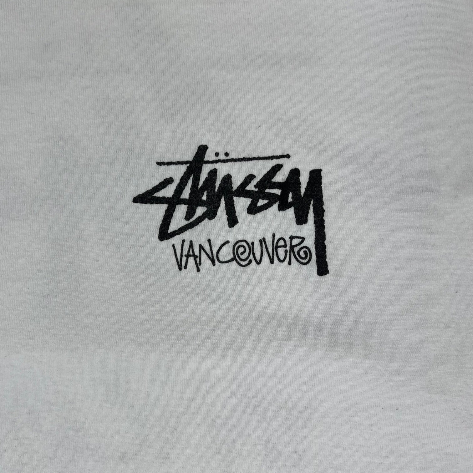 Stussy Vancouver Chapter Long Sleeve T-Shirt White