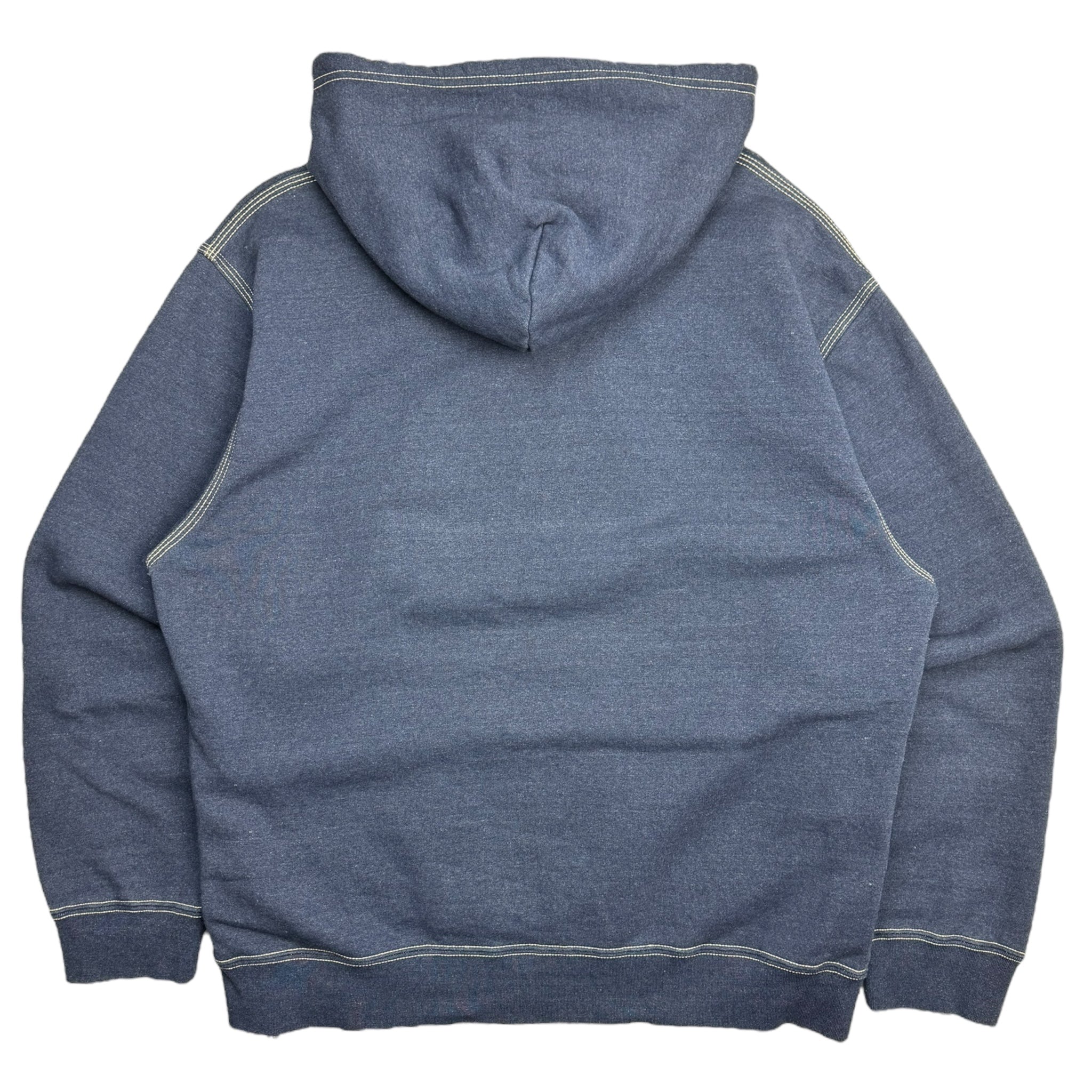 OVO Big Owl Grament Dyed Hoodie Blue