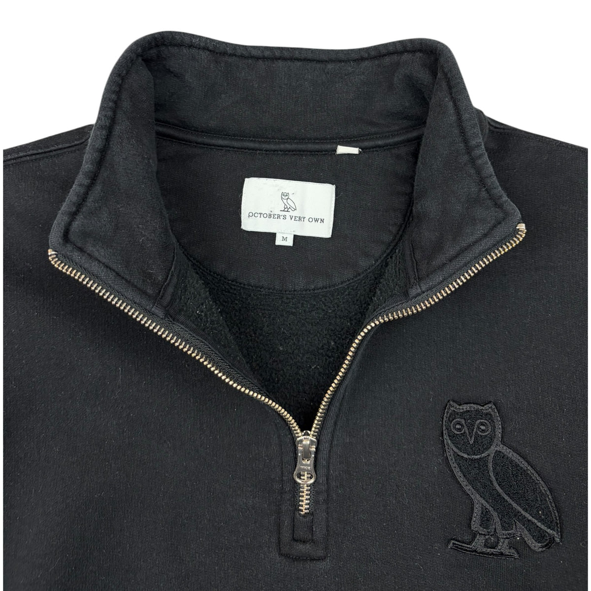 OVO Mini OG Quarter-zip Mockneck Black