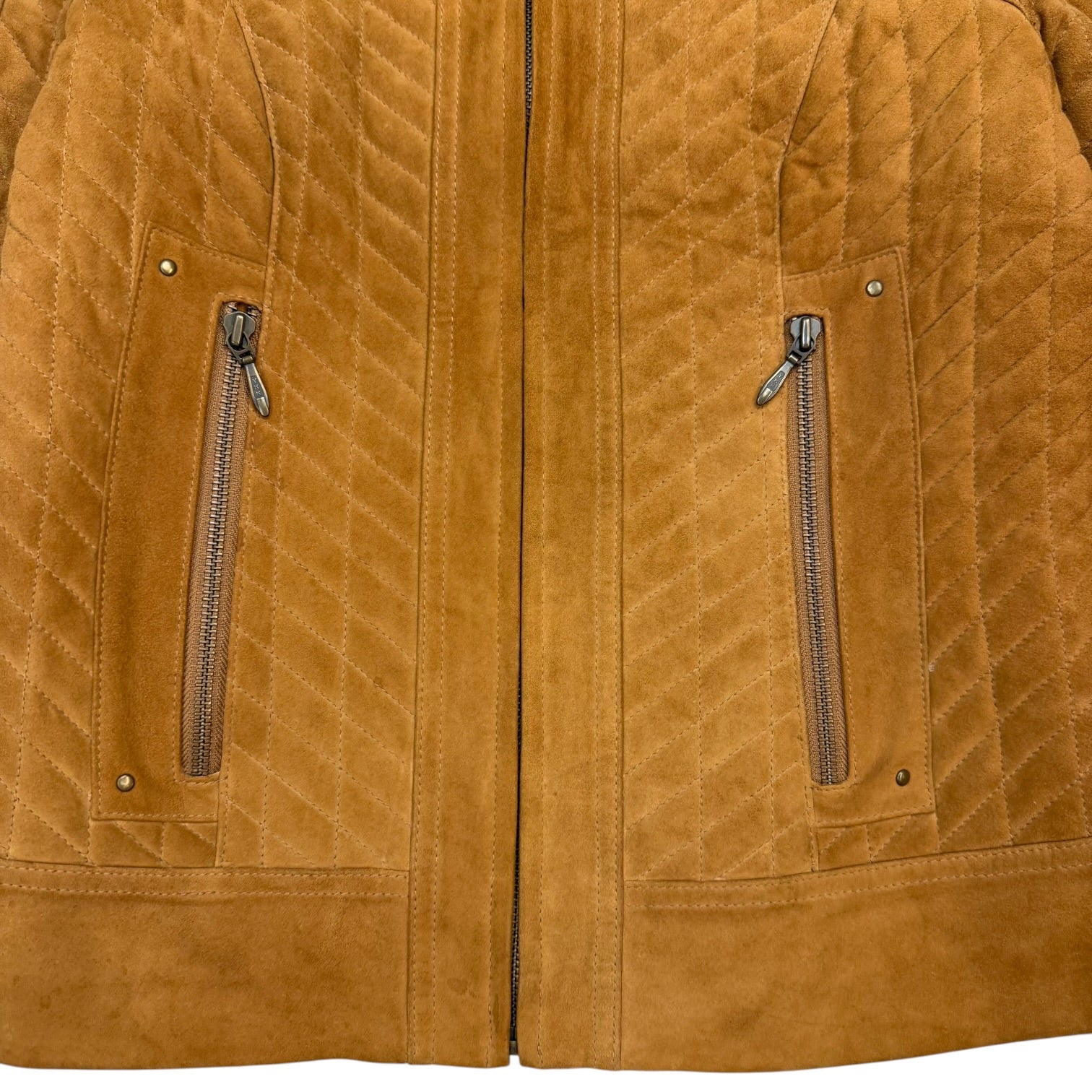 (W) Vintage Boutique Of Leathers Suede Jacket Brown