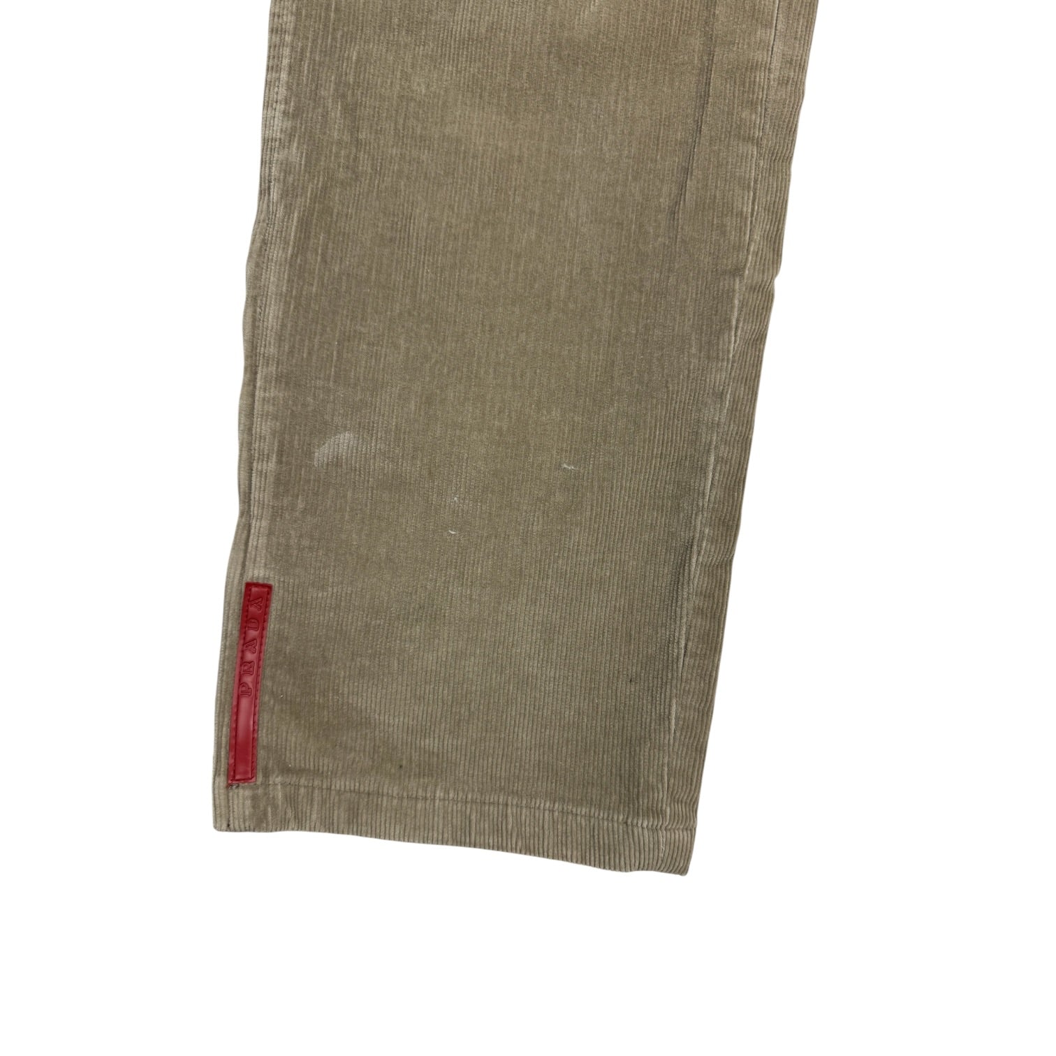 Prada Linea Rossa Corduroy Pants Beige