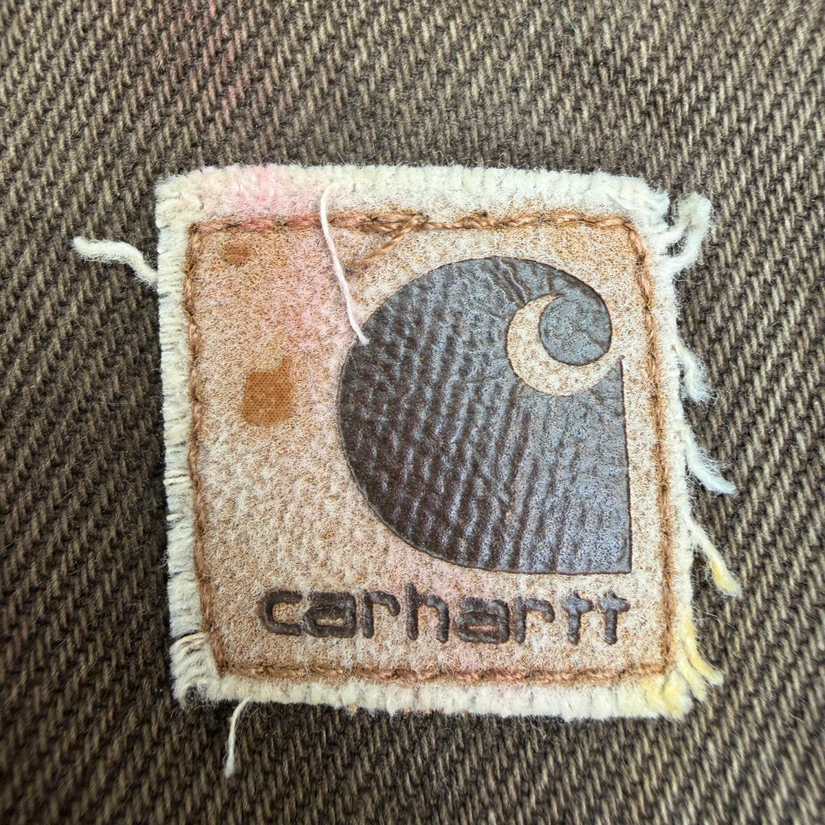 Vintage Carhartt Fleece Lined Vest Faded Brown
