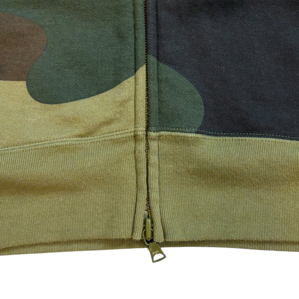 Bape 1st Camo Shark Full Zip Hoodie Green