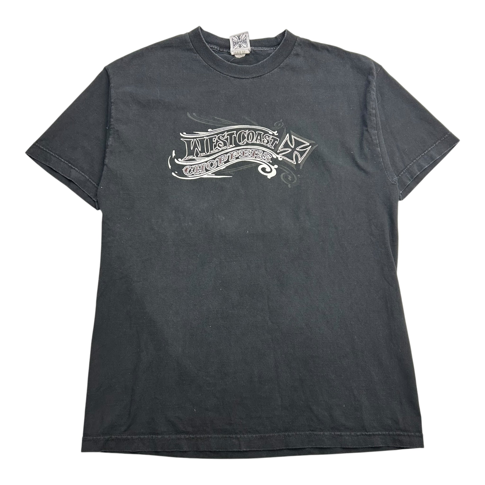 Vintage Y2K West Coast Choppers Spell Out Big Bike Tee