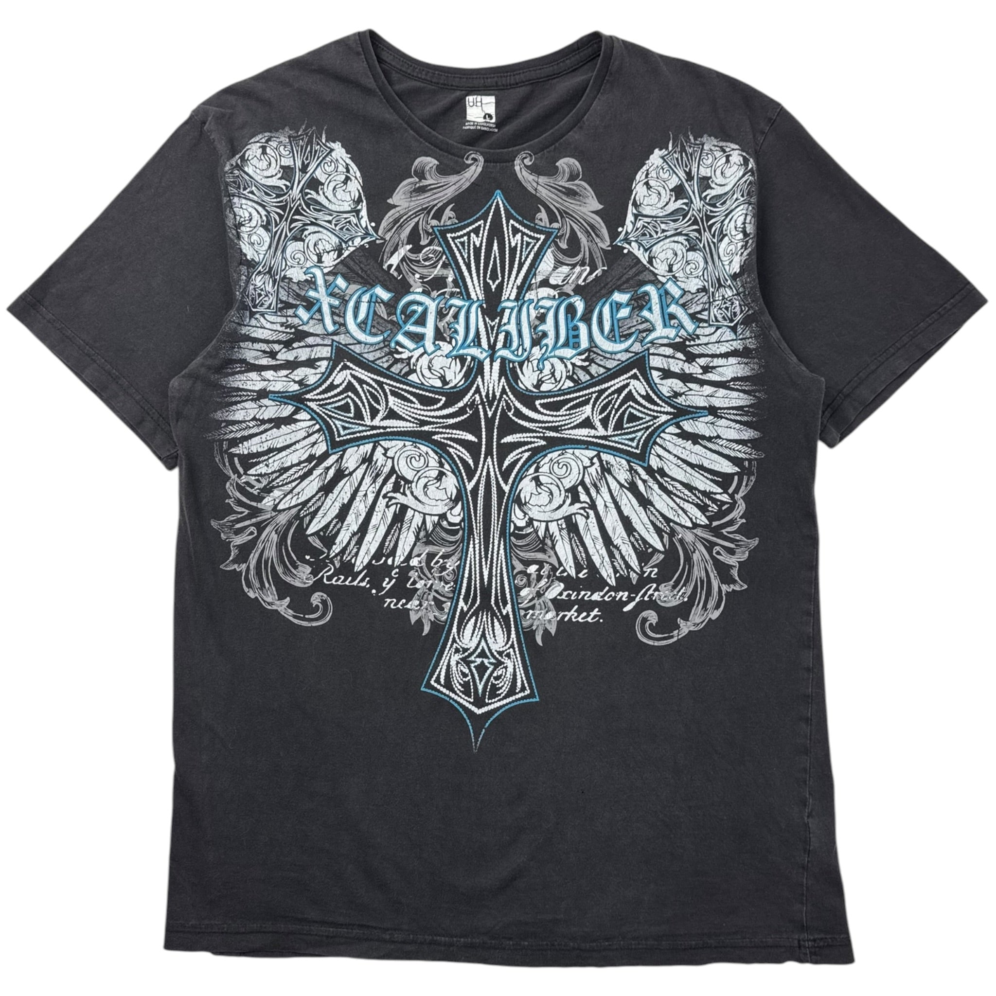 Vintage Y2K Xcaliber Emo Gothic Cyber Cross T-Shirt