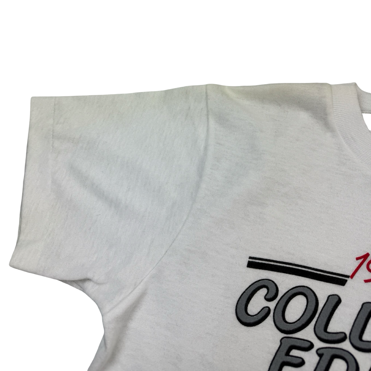 1986 Calgary Flames Autograph Graphic T-Shirt White