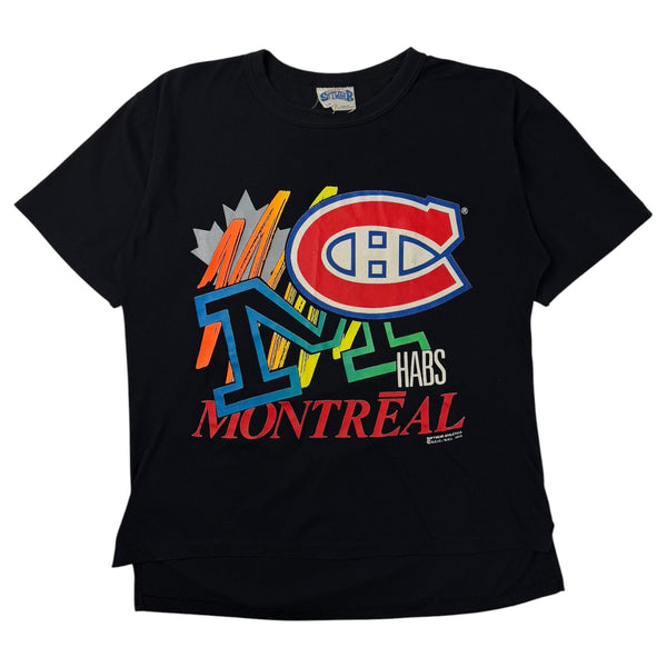 1989 Montreal Canadiens Softwear Athletics T-Shirt Black