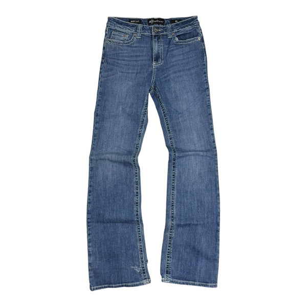 (W) Vintage Y2K Affliction Bootcut Denim Pants Medium Wash