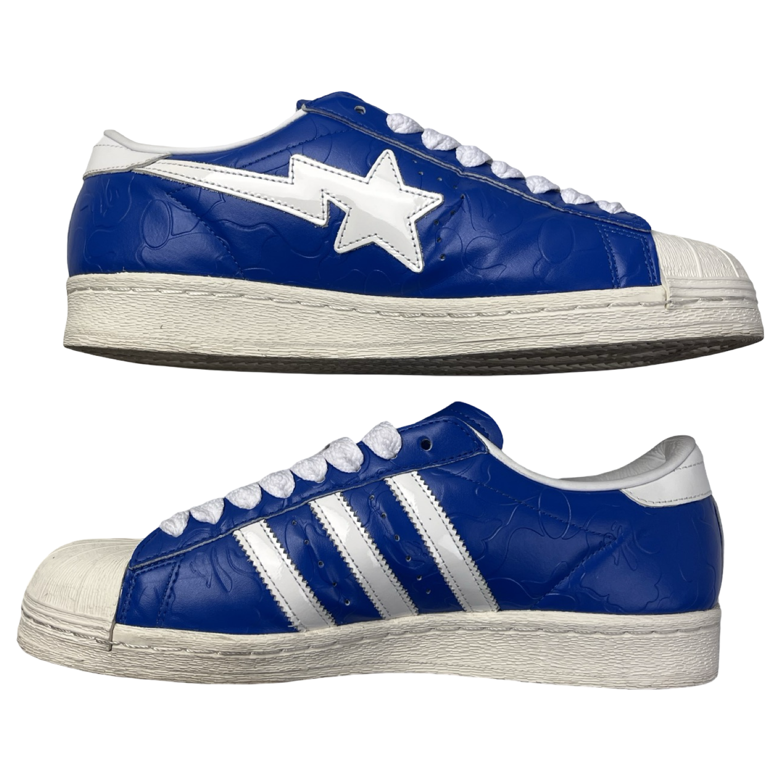 Adidas Superstar Vintage Bape Blue White (Used)