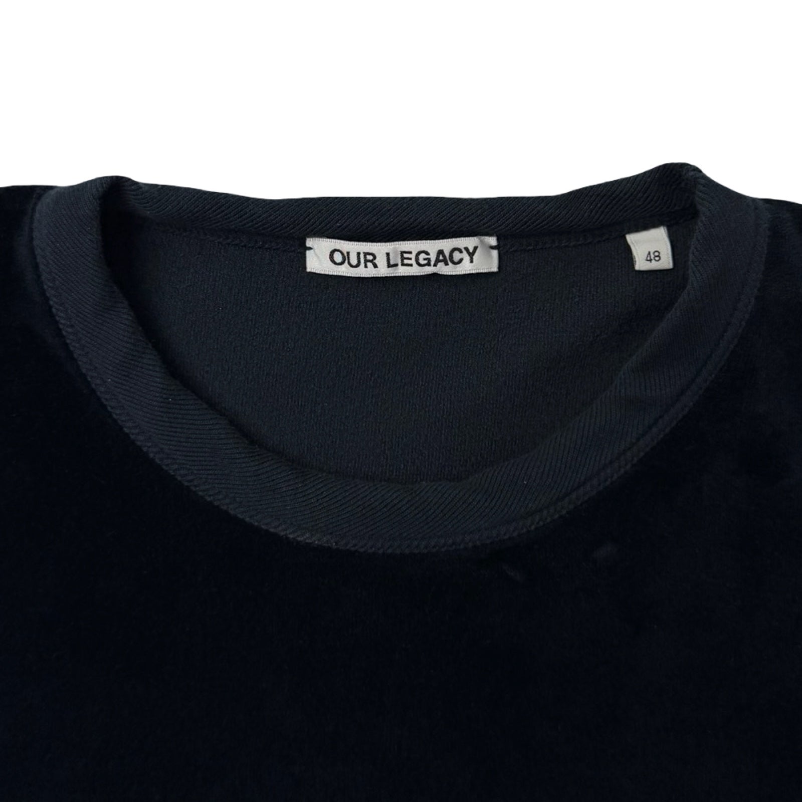 Our Legacy Navy Velour Longsleeve Shirt