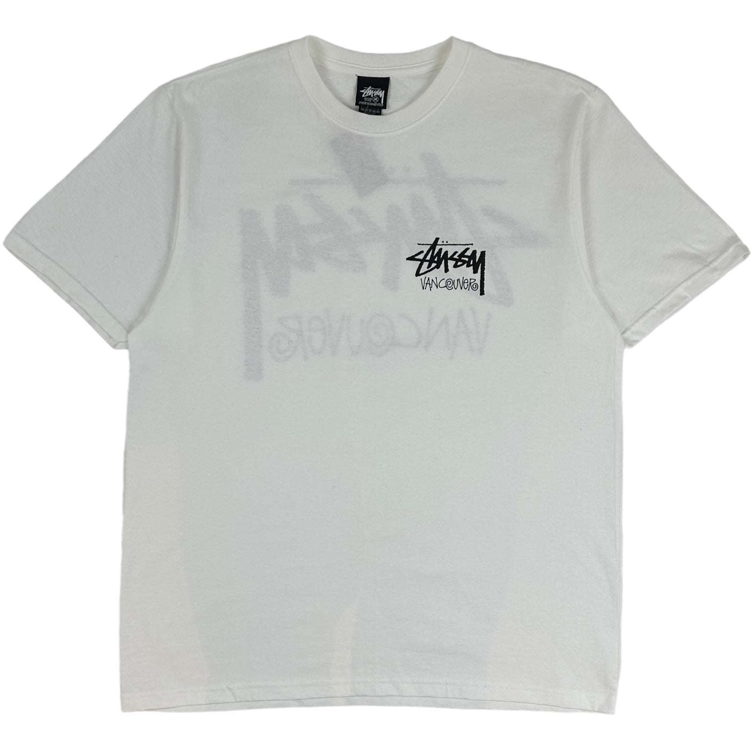 Stussy Vancouver Stock Logo T-Shirt White