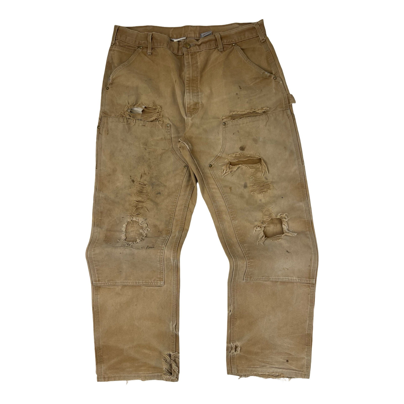Vintage Carhartt Distressed Double Knee Pant Tan