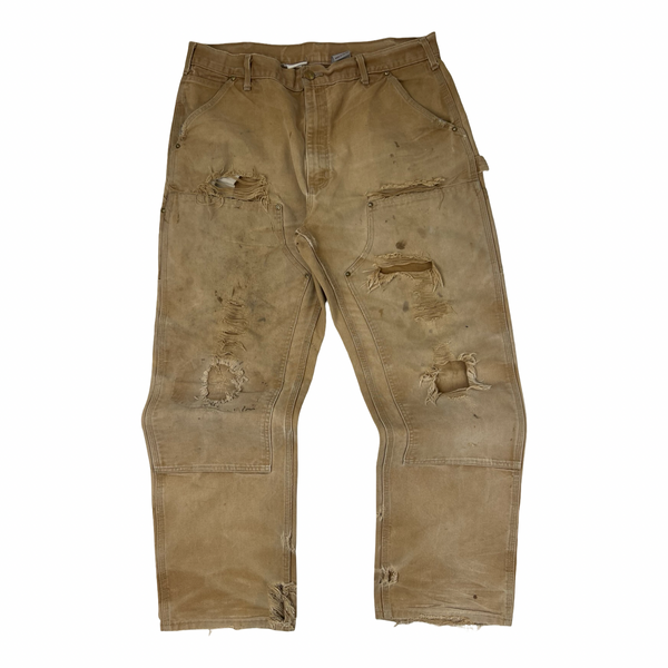 Vintage Carhartt Distressed Double Knee Pant Tan