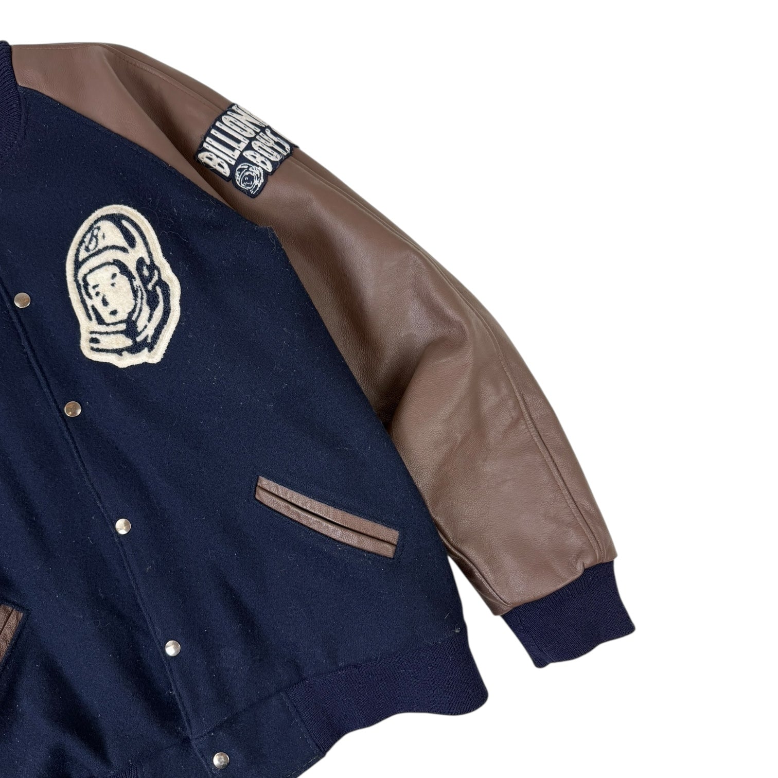 Billionaire Boys Club BB Cadet Varsity Jacket Navy/Brown