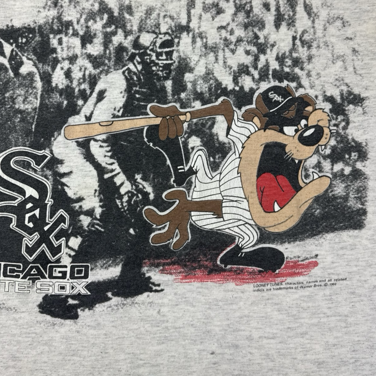1993 Chicago White Sox Taz At Bat MLB T-Shirt