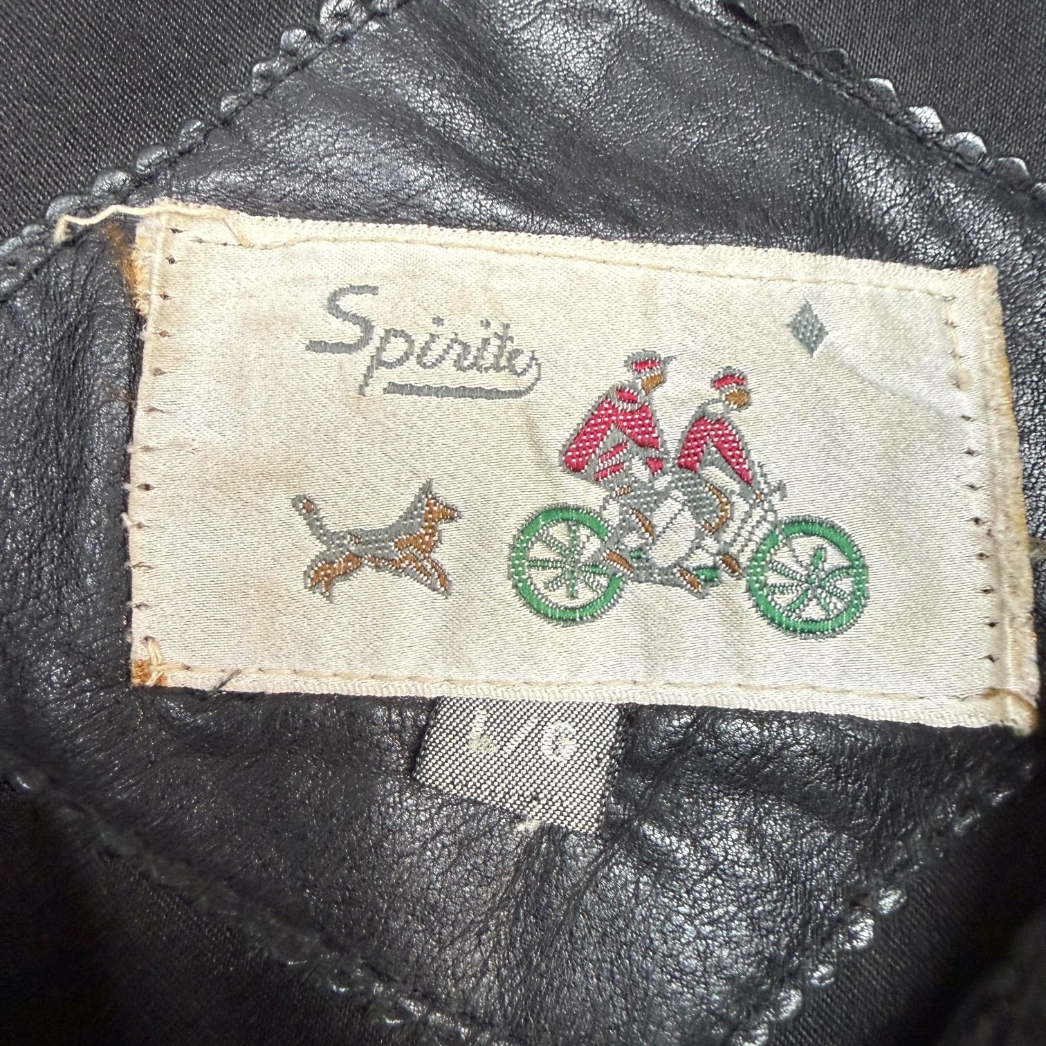 Vintage Spirite Leather Jacket Black