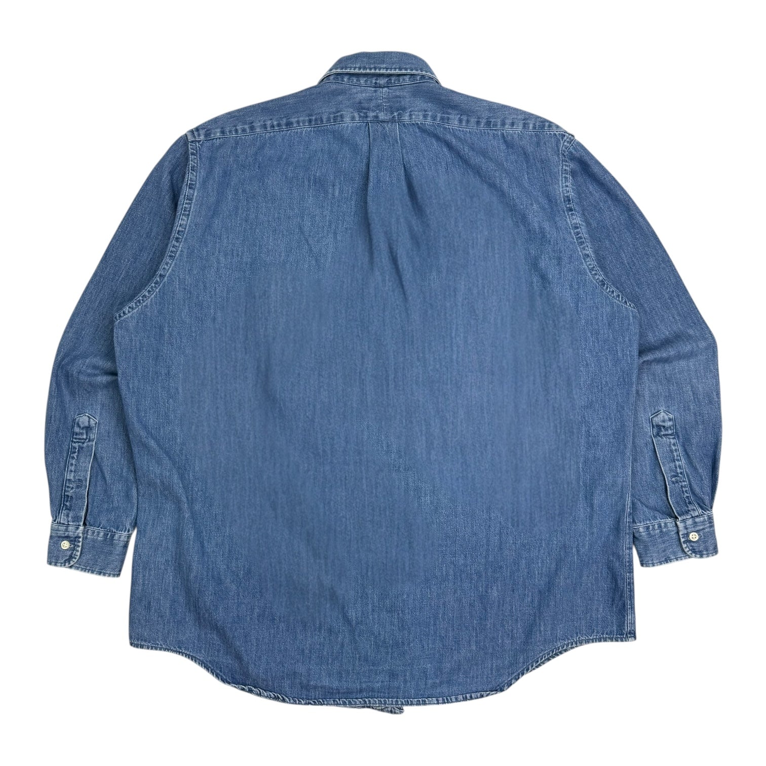 Vintage Polo Ralph Lauren Denim Button Up Shirt Medium Wash