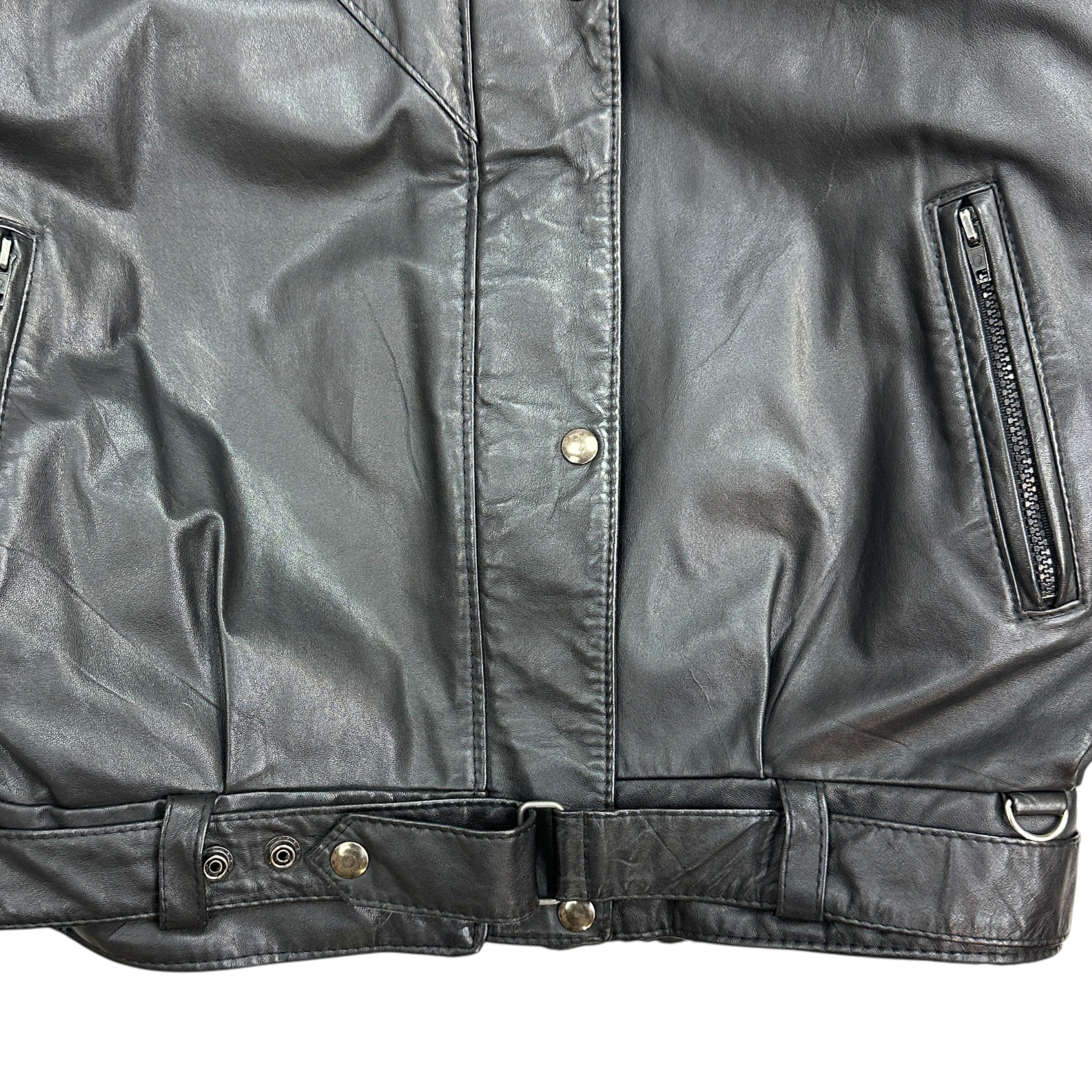 Vintage Anora Leather Jacket Black