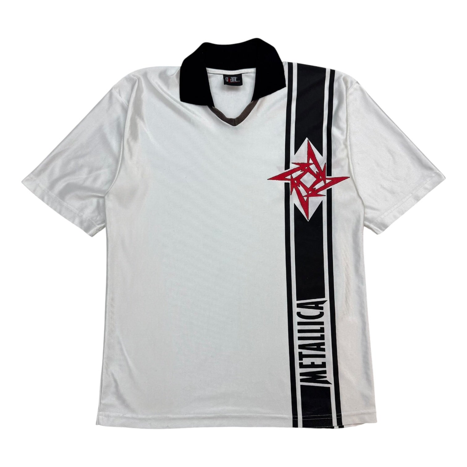 1997 Metallica Soccer Jersey White/Red