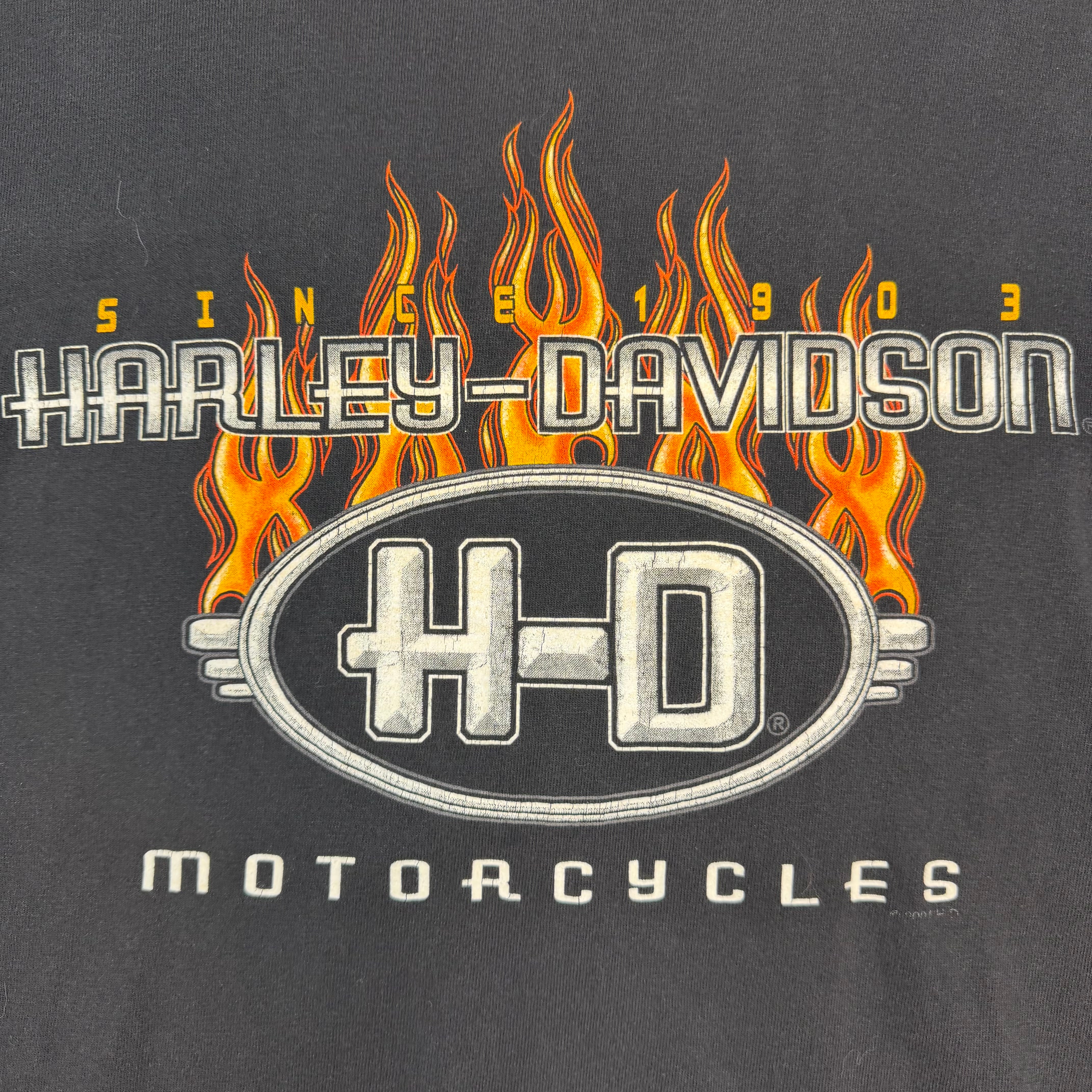 Vintage Harley Davidson Toronto Flames Longsleeve Black