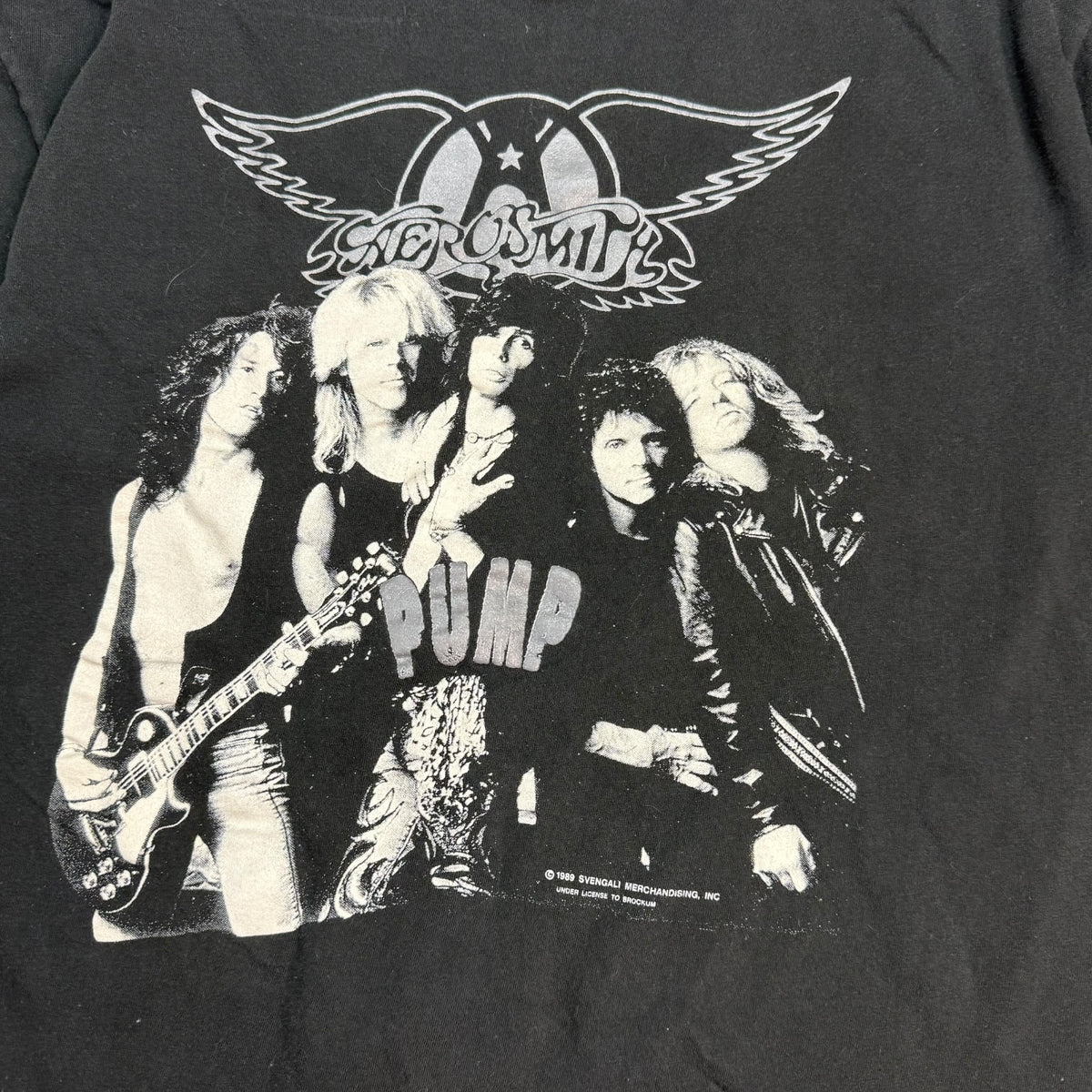 1989 Aerosmith Pump Tour Tee Black