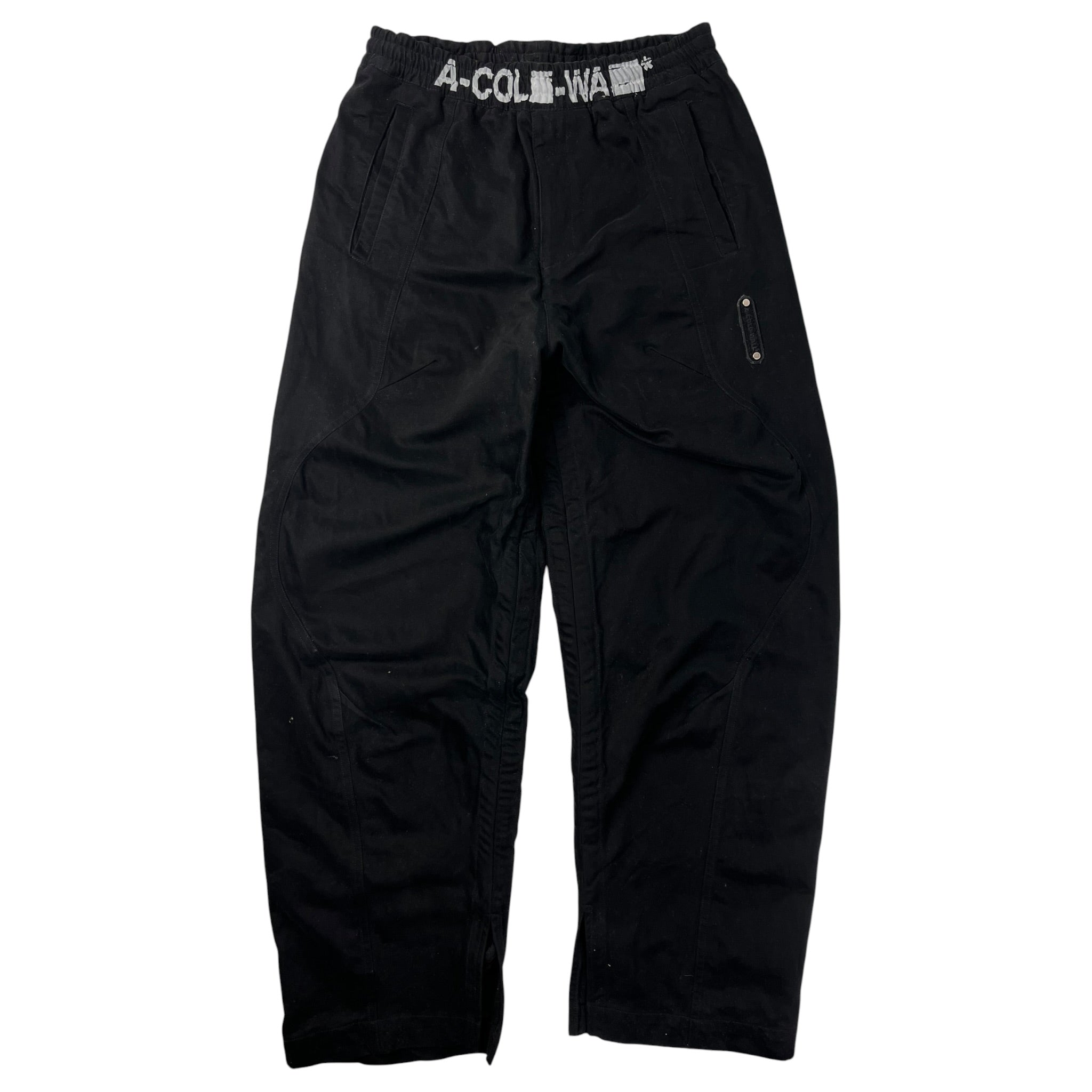 A Cold Wall Cotton Drawcord Trousers Black