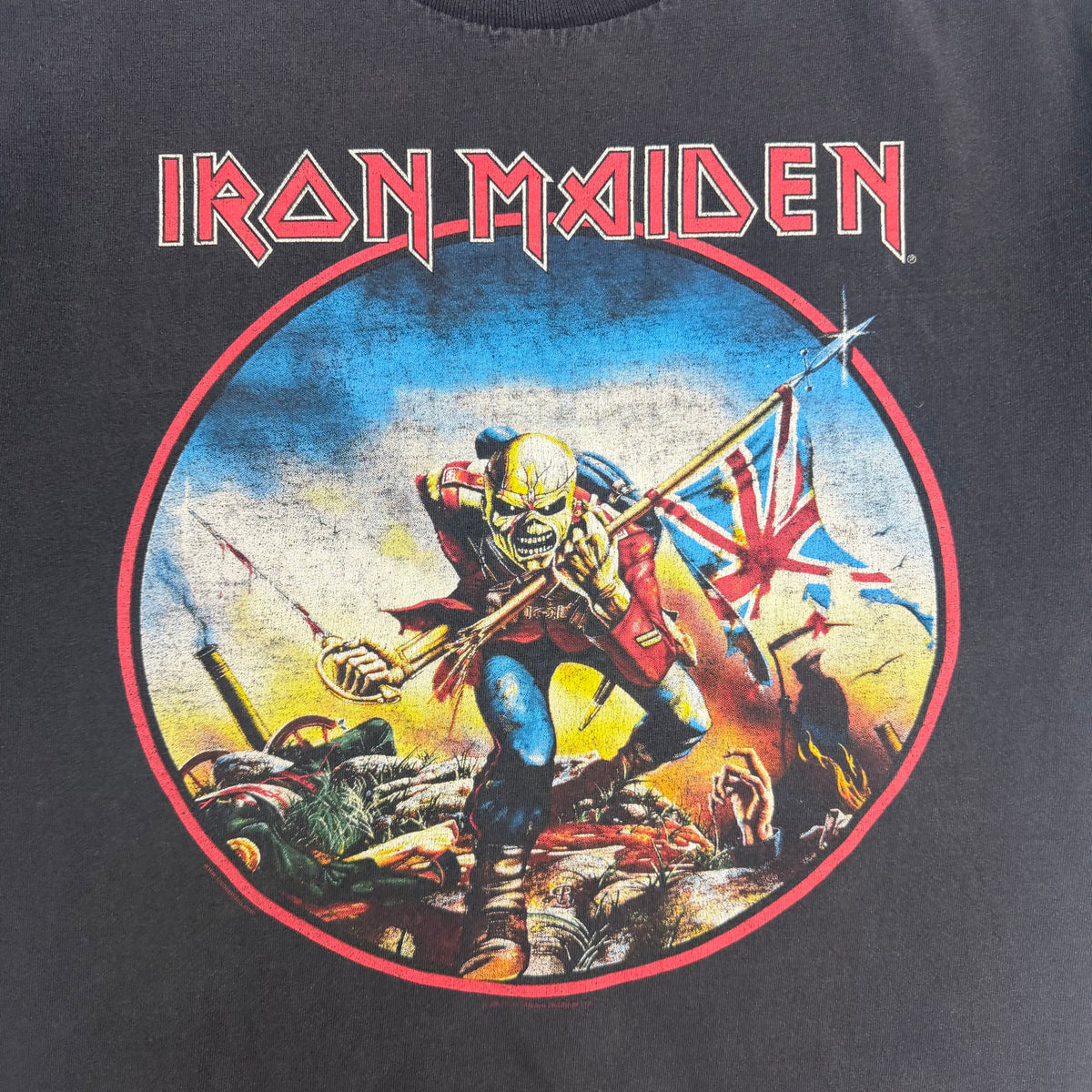 2002 Iron Maiden The Trooper Tee Faded Black