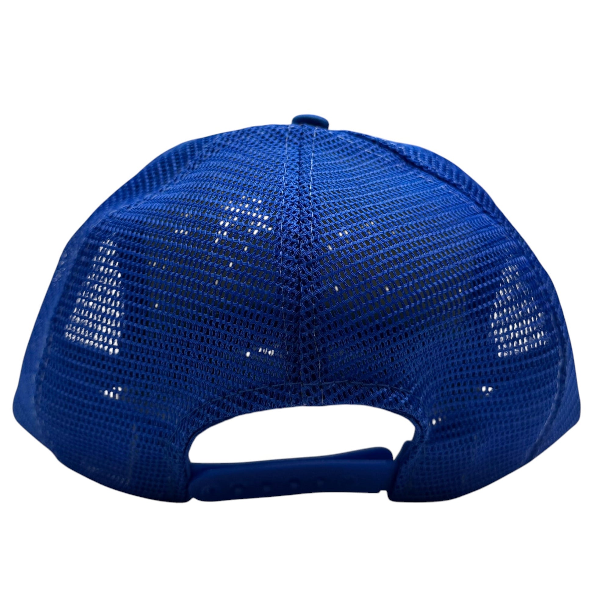 Vintage Edmonton Oilers Mesh Snapback Hat Blue