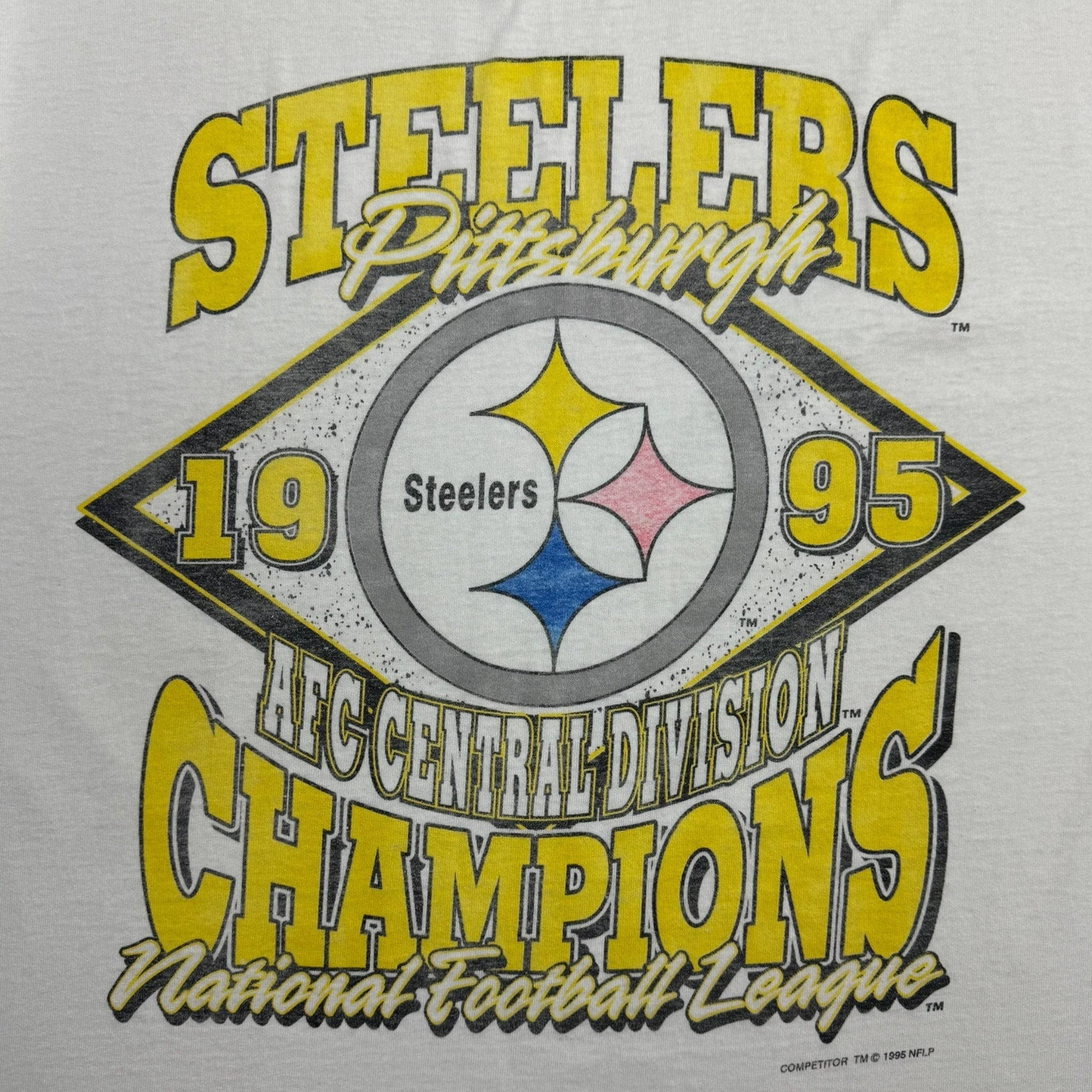 1995 Pittsburgh Steelers AFC Central Division T-Shirt