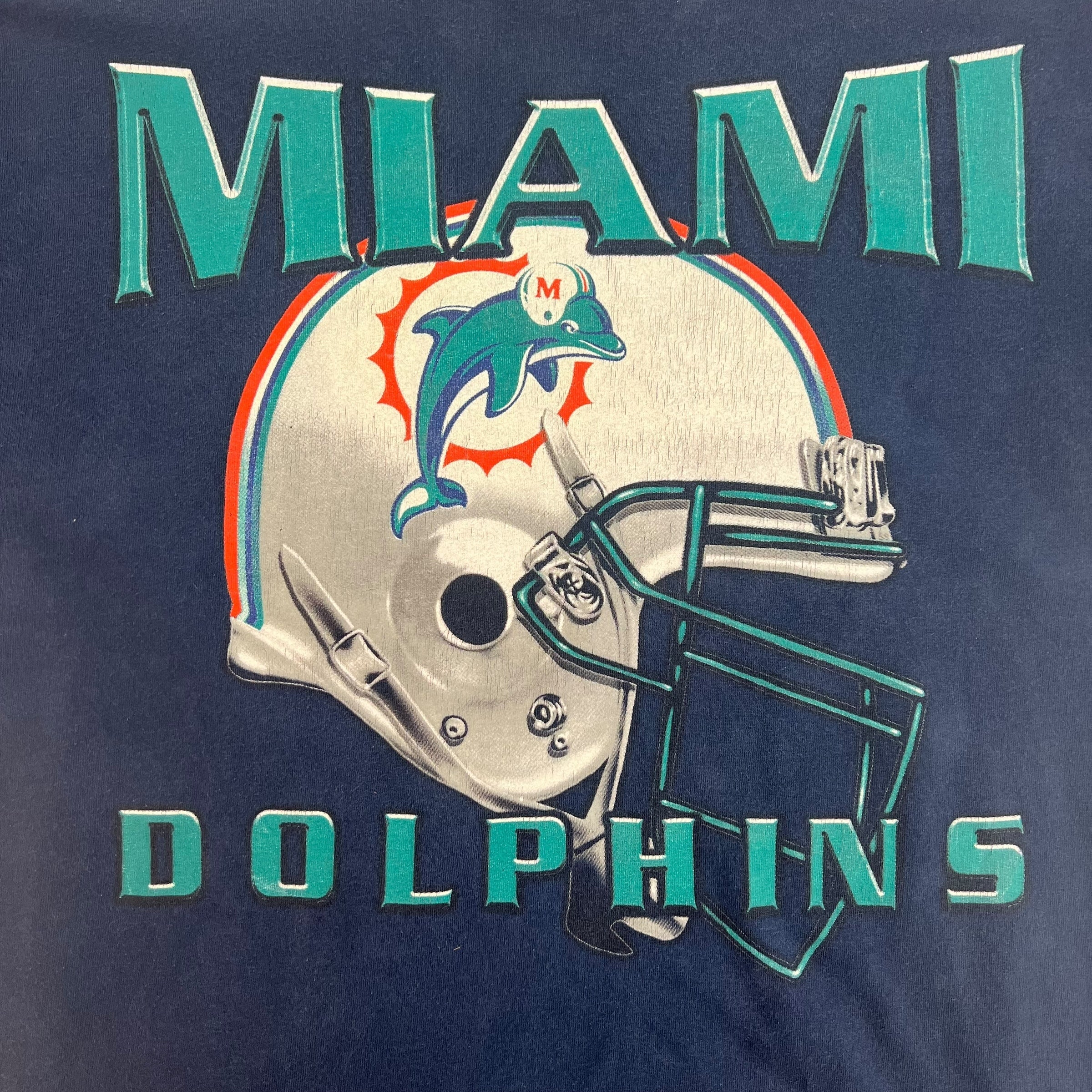 Vintage Miami Dolphins Helmet Tee Navy