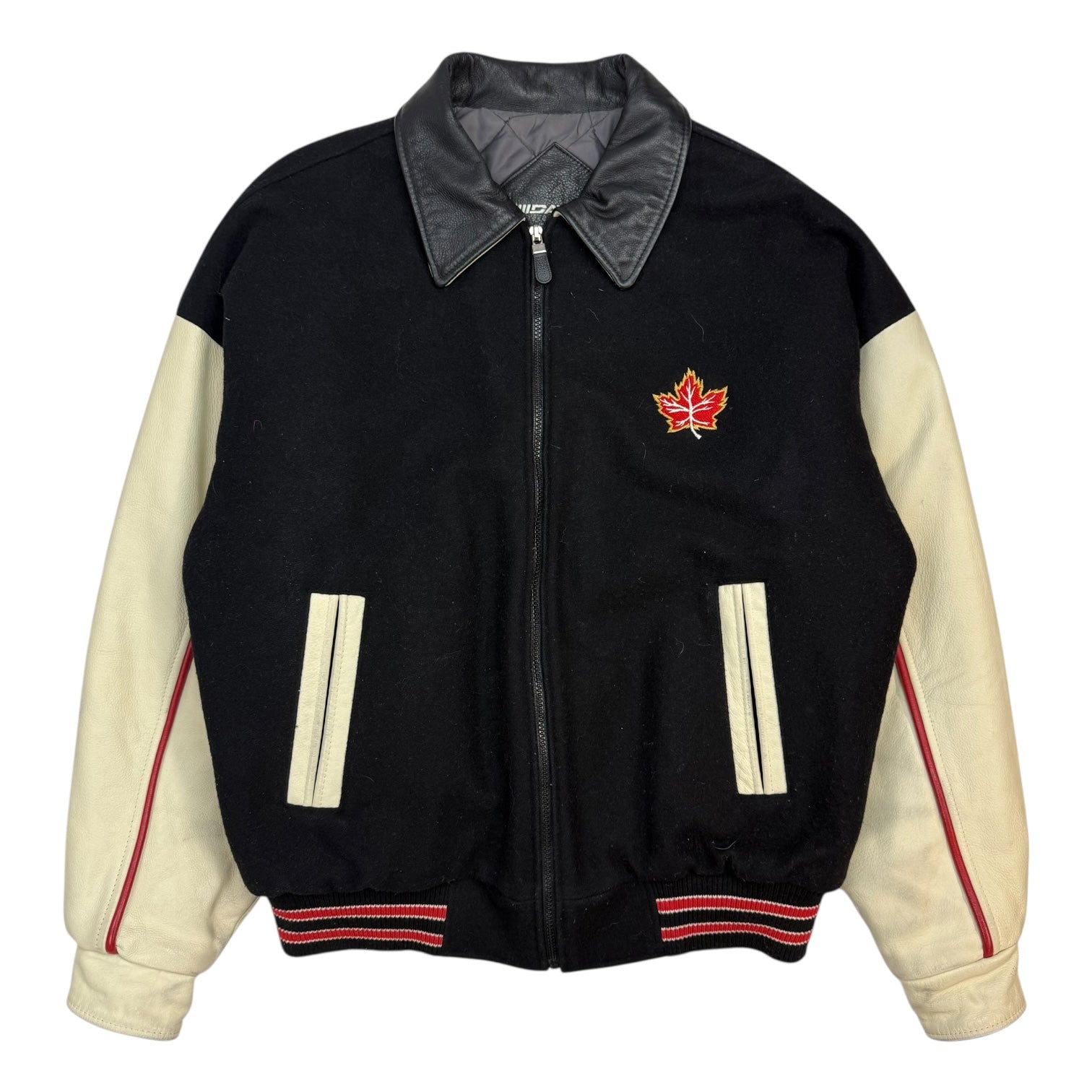 Vintage Canada Letterman Jacket Black/Cream