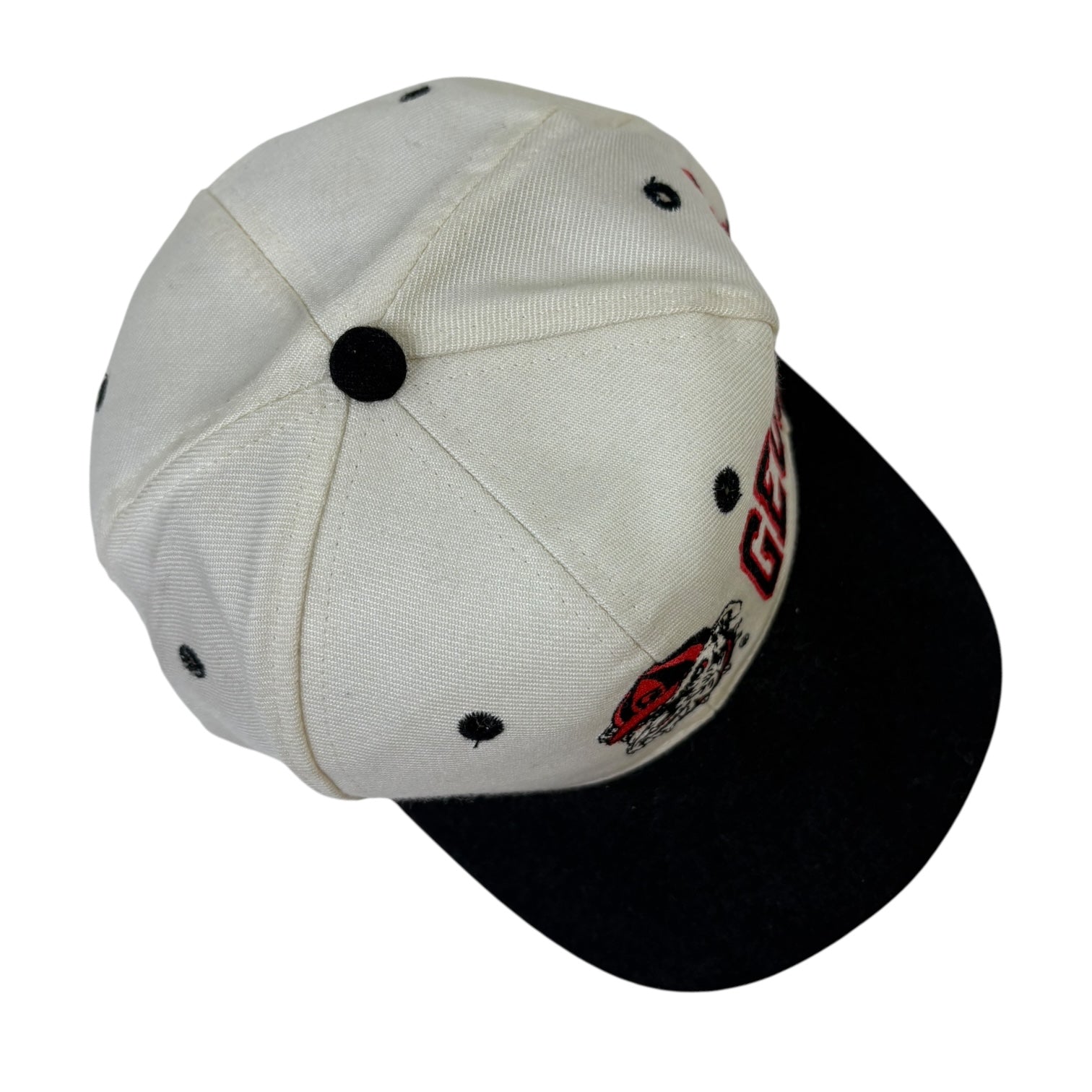 Vintage Apex Georgia Bulldogs SnapBack Hat White