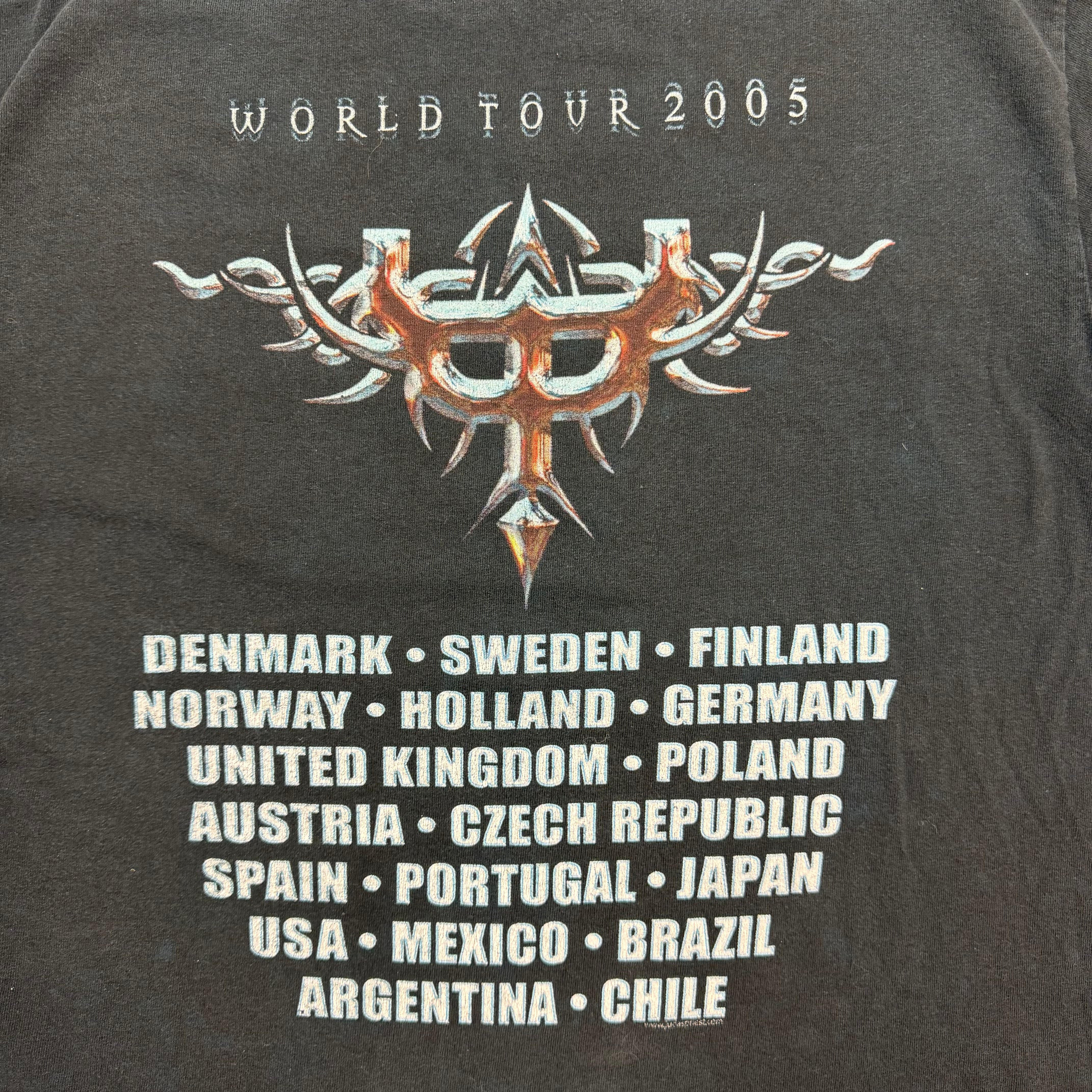 Vintage Judas Priest 2005 World Tour T-Shirt Black