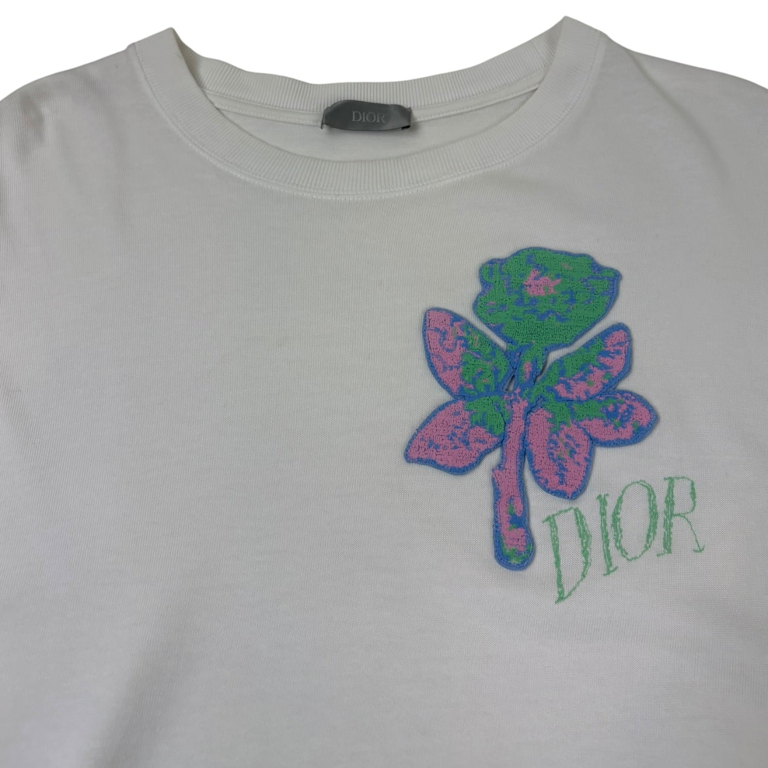 Dior x Alex Fonton Rose Tee White