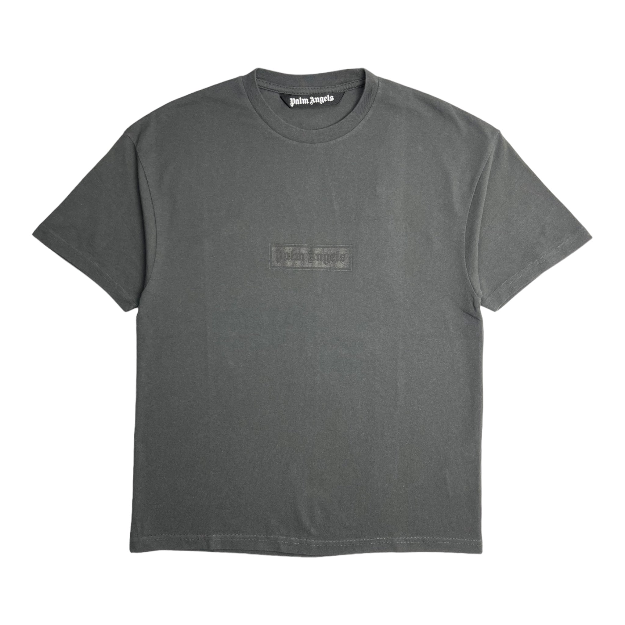 Palm Angels Garment Dyed Box Logo T-Shirt - Black/White