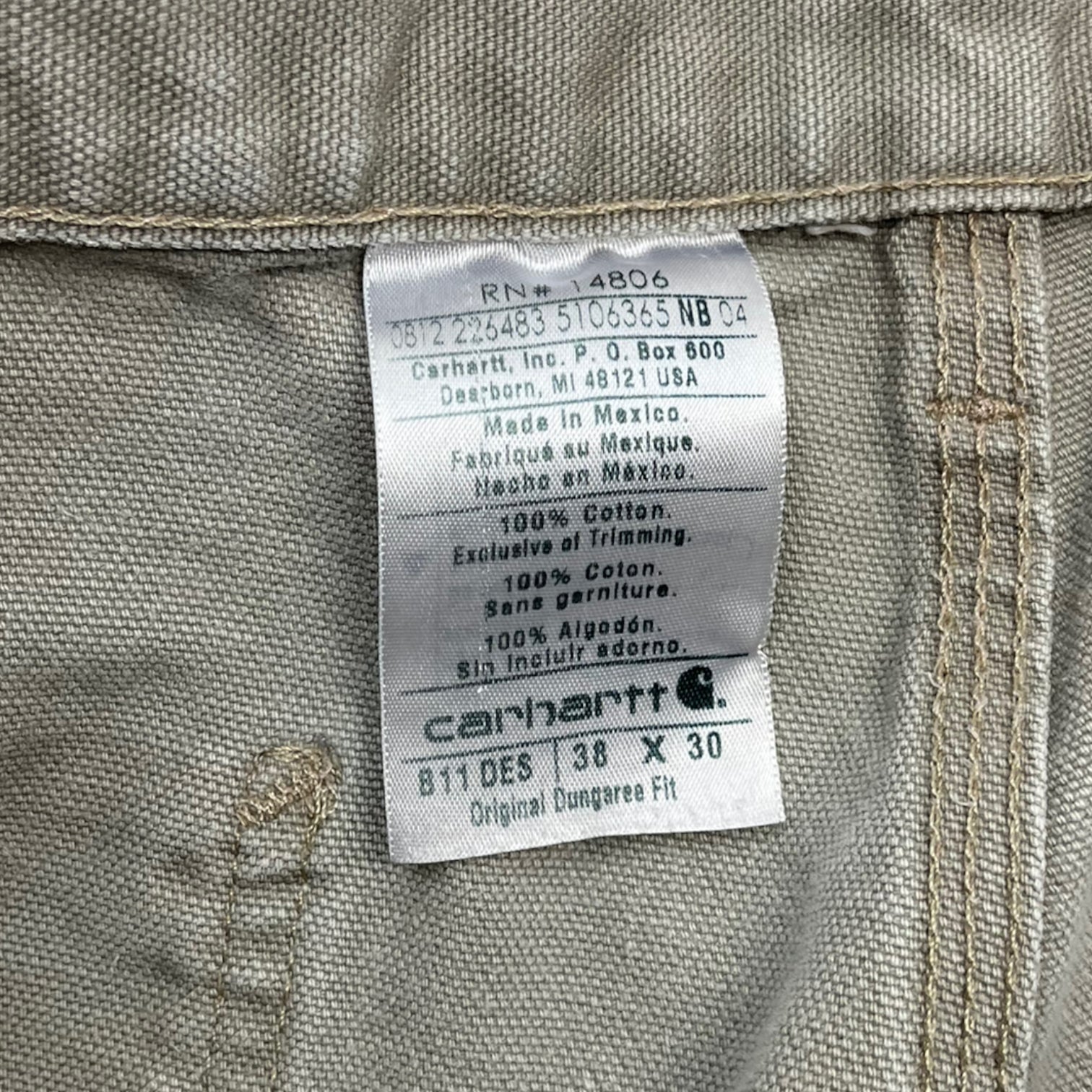 Carhartt Carpenter Work Pants Stone Taupe