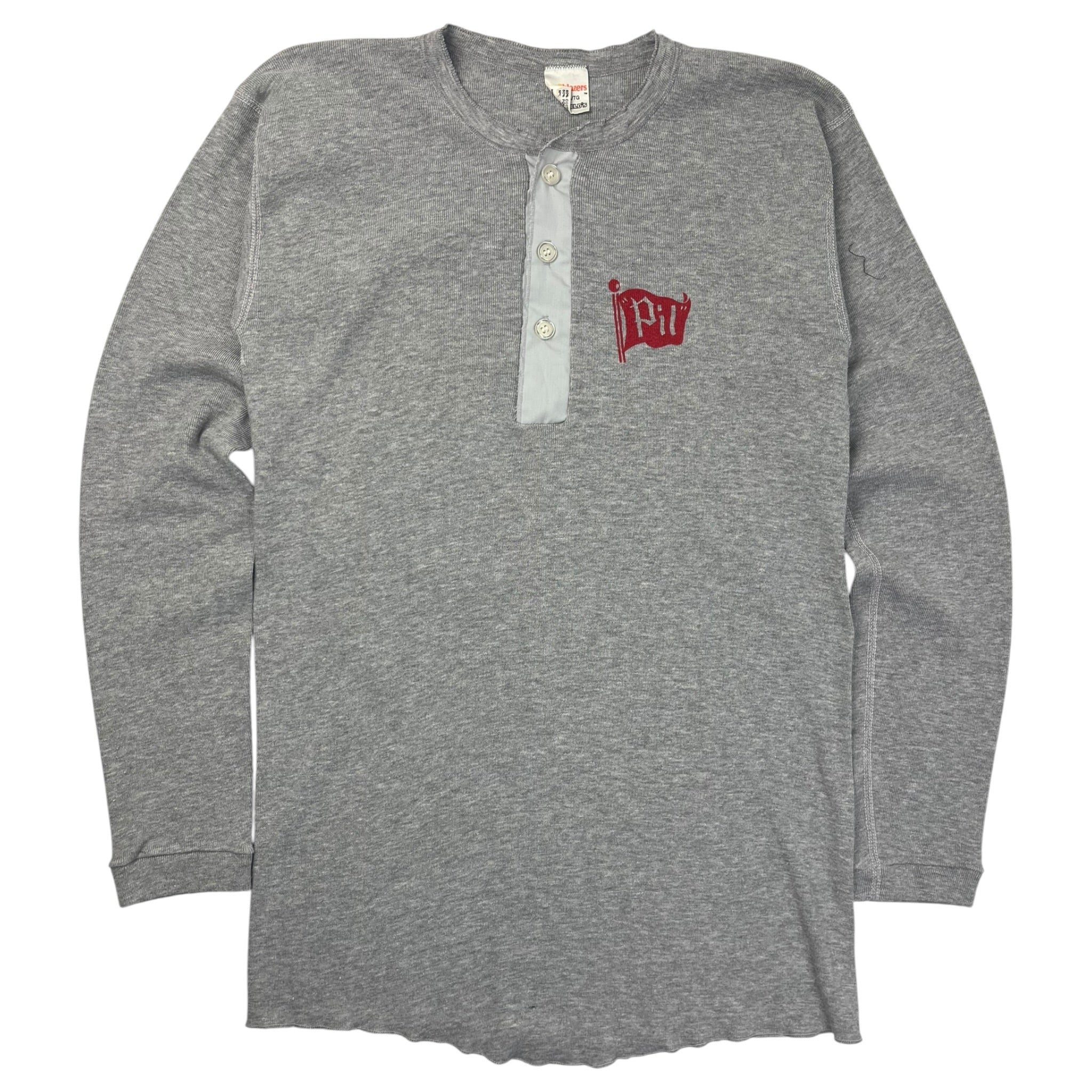 Vintage Pilsner Beer Thermal Henley Shirt