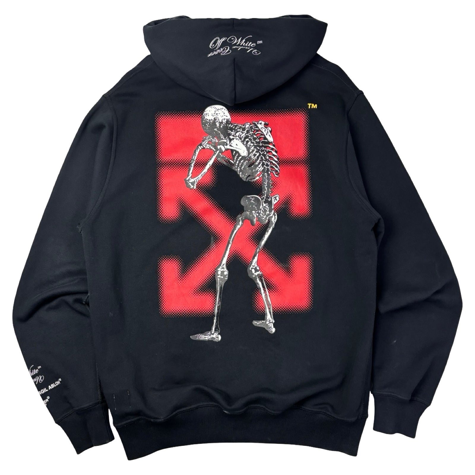 OFF-WHITE x UNDERCOVER パーカー S Off White X Undercover Skeleton Pullover Hoodie Black