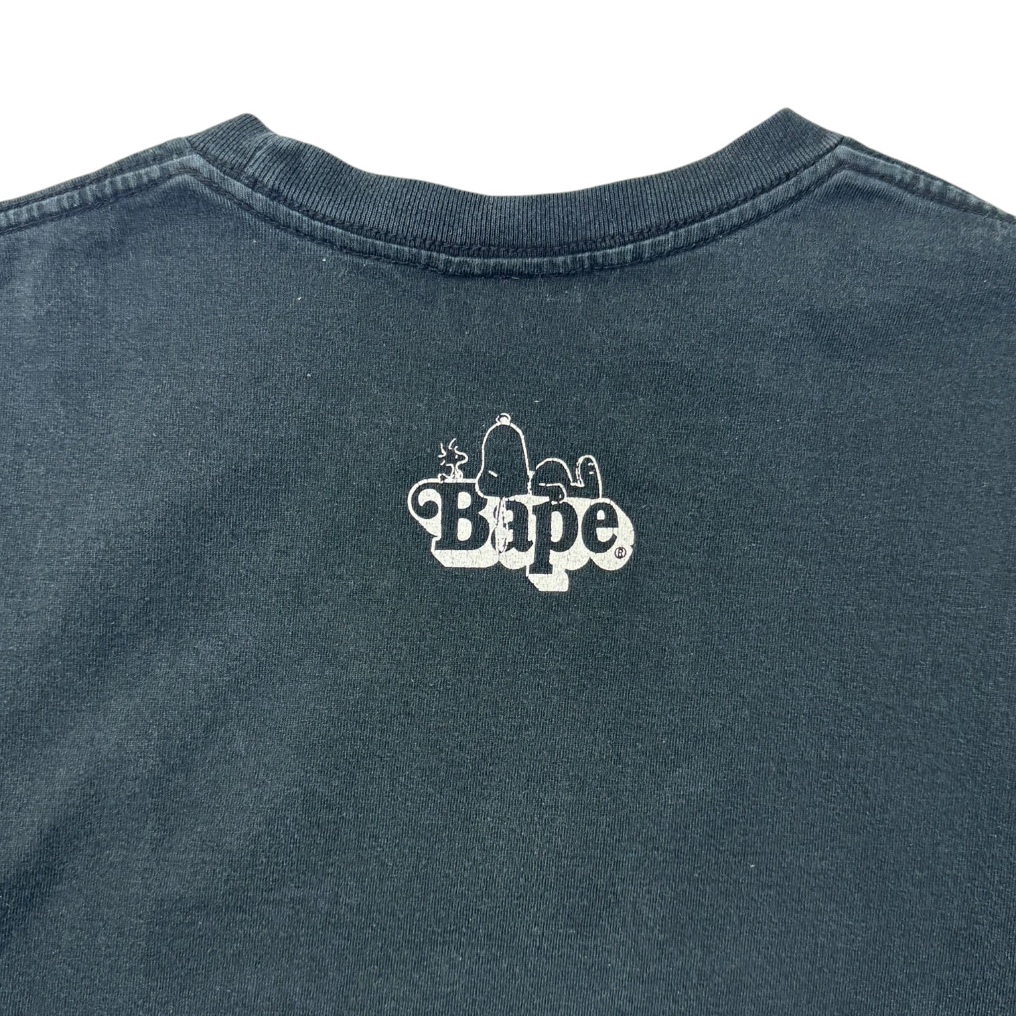 FW14 A Bathing Ape x Peanuts Tee Black