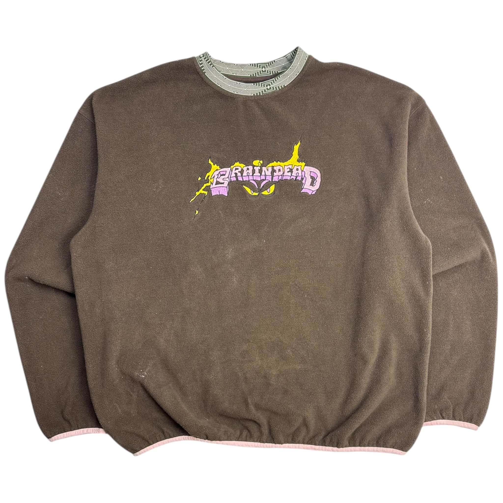 Brain Dead Evil Eyes Fleece Mock Neck