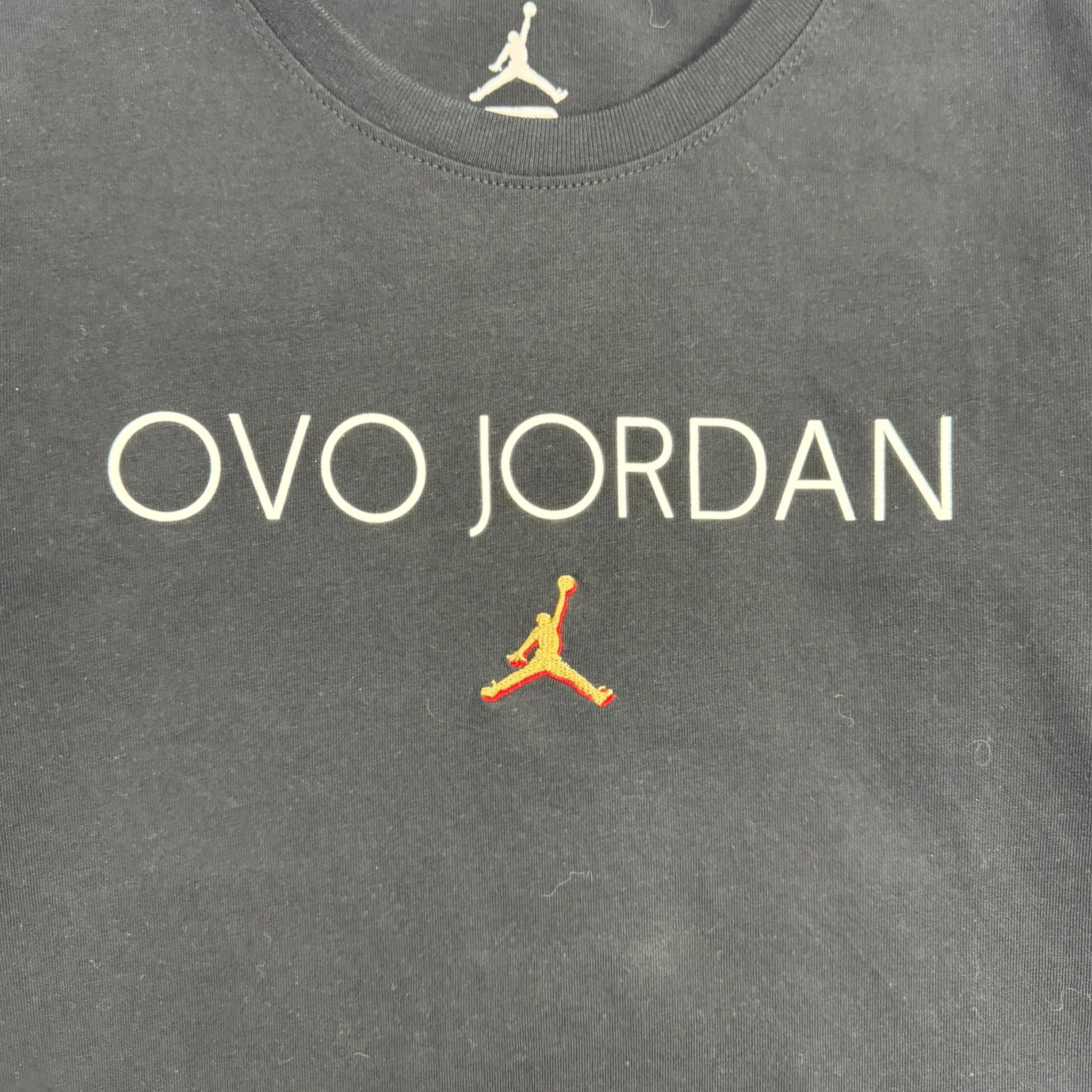 OVO x Jordan Embroidered Jumpman L/S Black